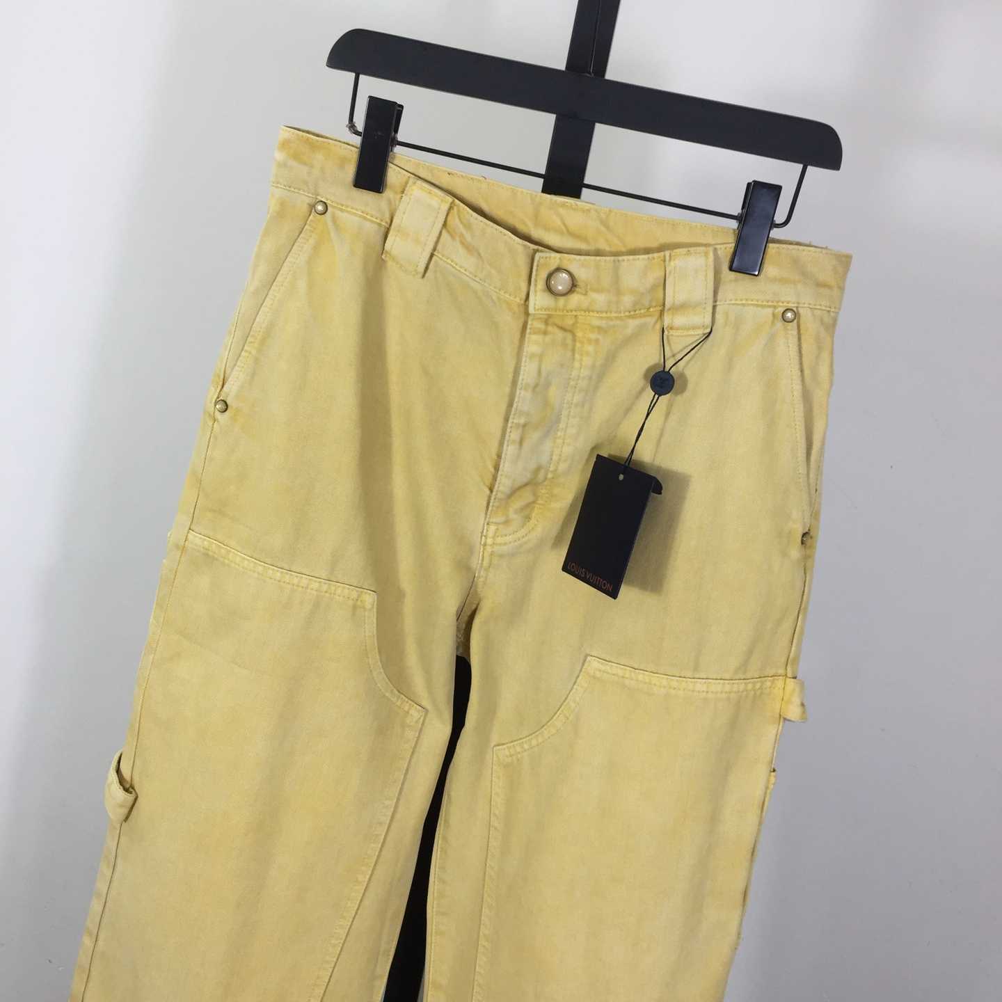 Louis Vuitton Garment-Dyed Denim Carpenter Pants   1AHVCG - FashionPlug