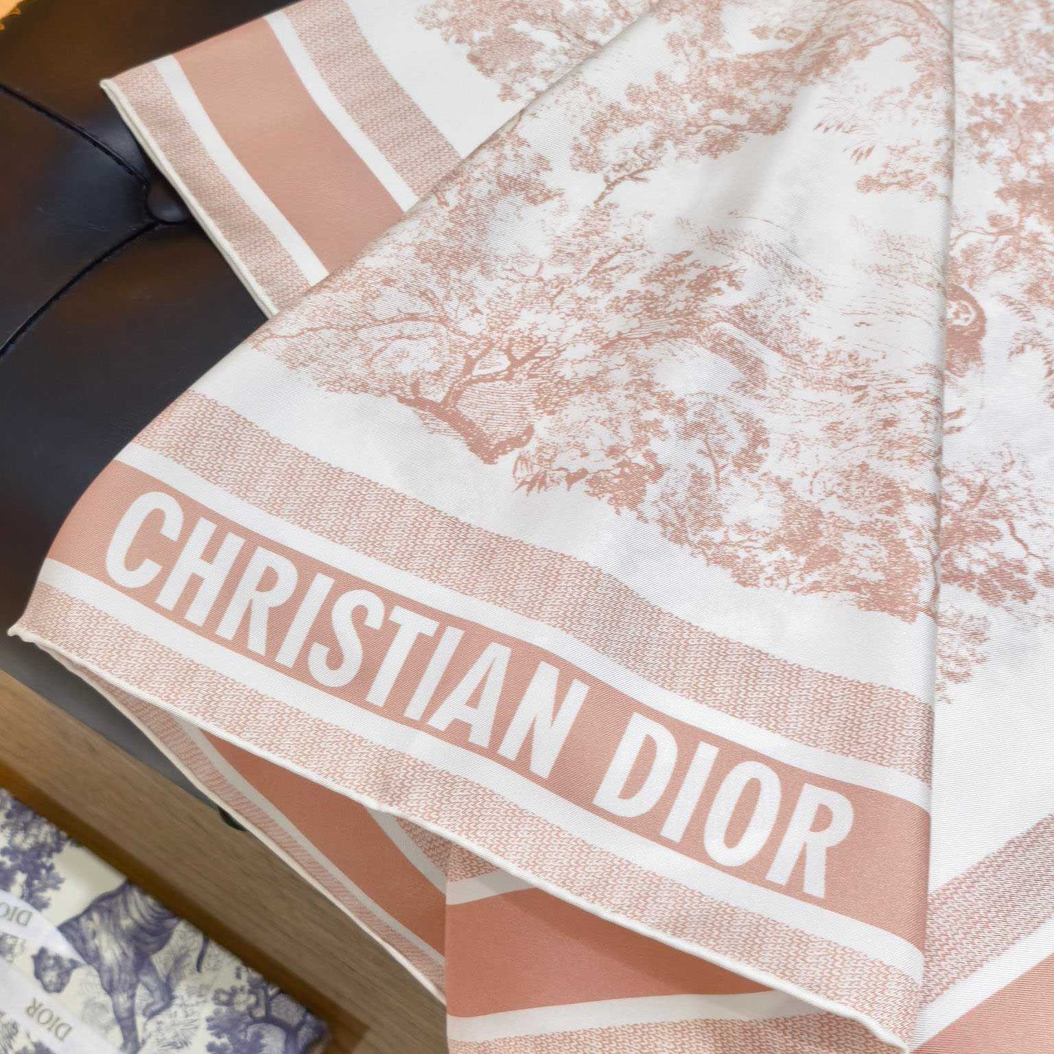 Dior Toile de Jouy Sauvage 90 Square Scarf  - FashionPlug