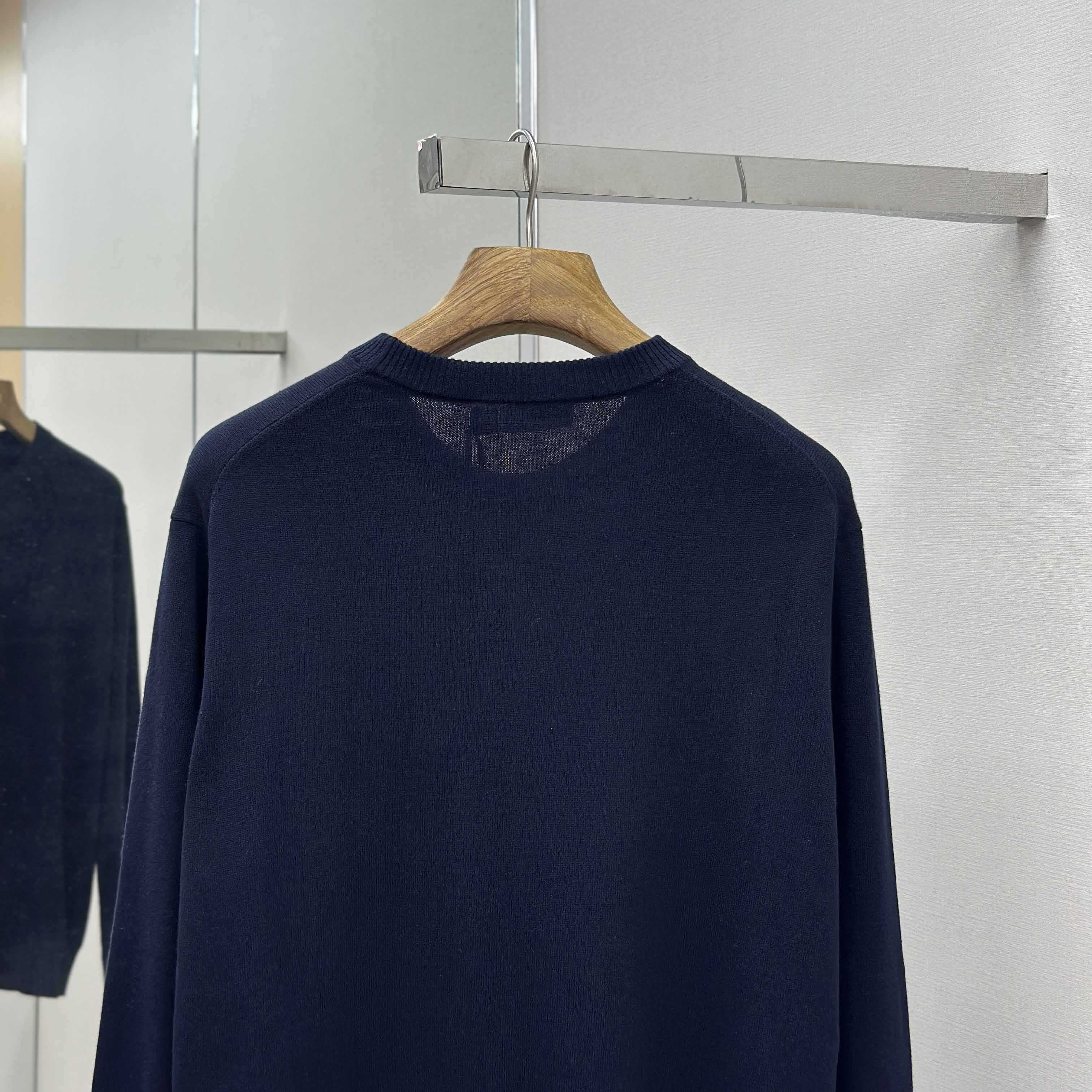 Fendi Navy Blue Wool Jumper - FashionPlug