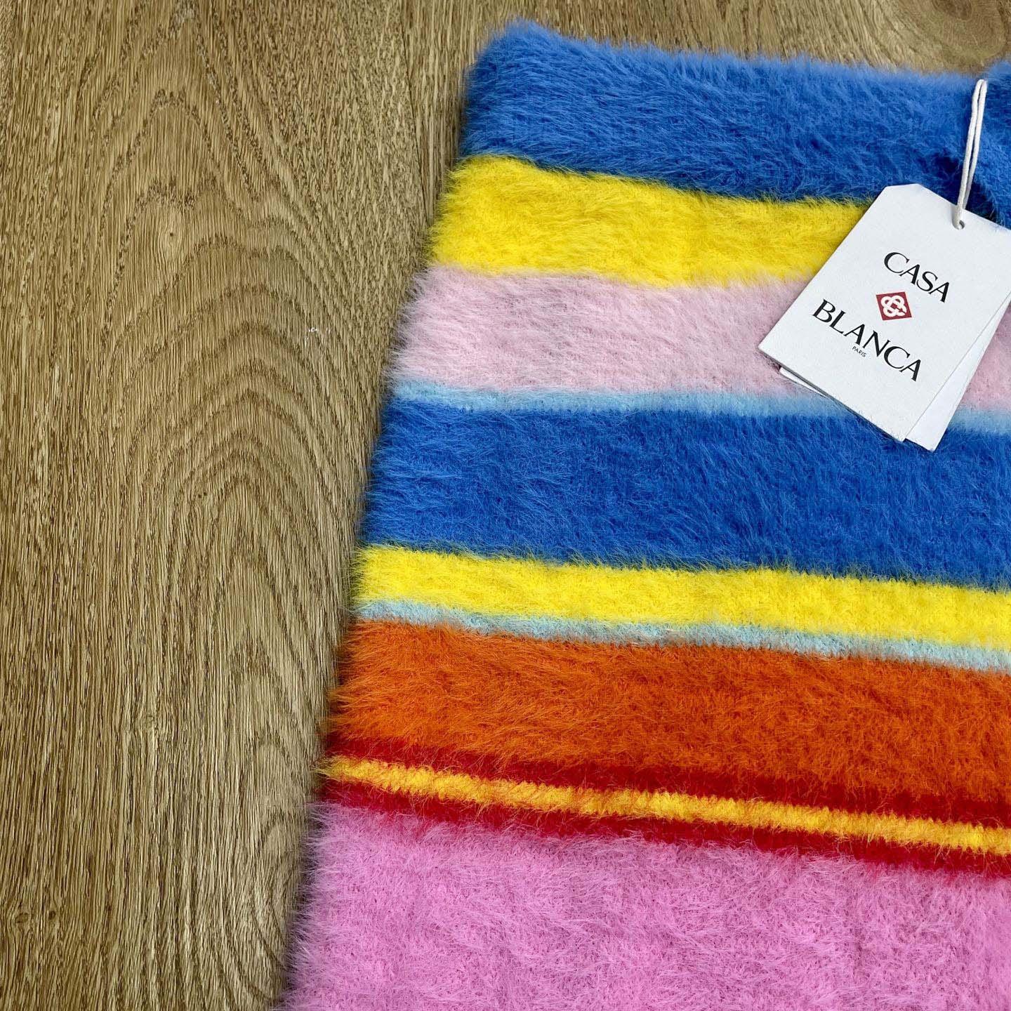 Casablanca Fluffy Oversize Shorts 'Multicolor/Blue'   Z6022 - FashionPlug