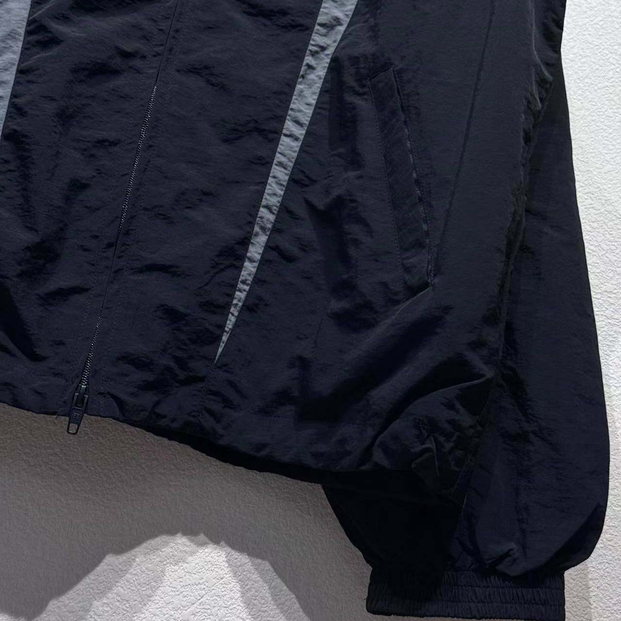 Balenciaga Loop Sports Icon Large Tracksuit Jacket 'Black/Elephant Grey' - FashionPlug