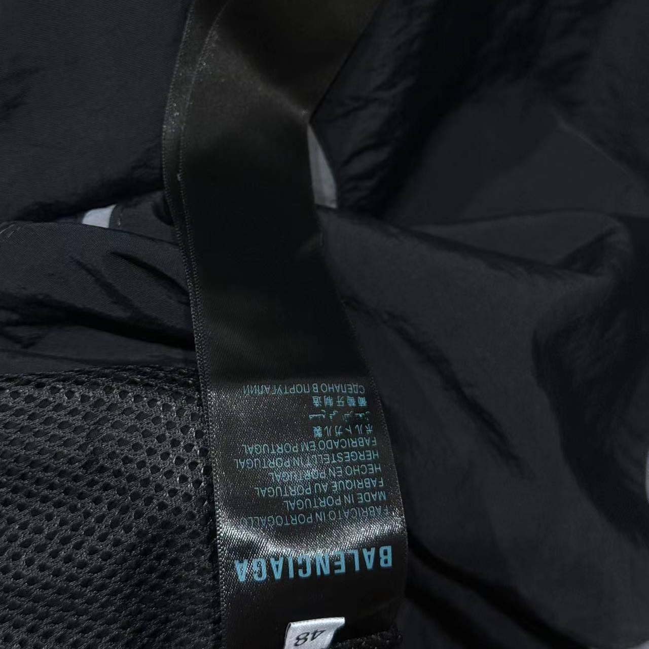 Balenciaga Loop Sports Icon Large Tracksuit Jacket 'Black/Elephant Grey' - FashionPlug