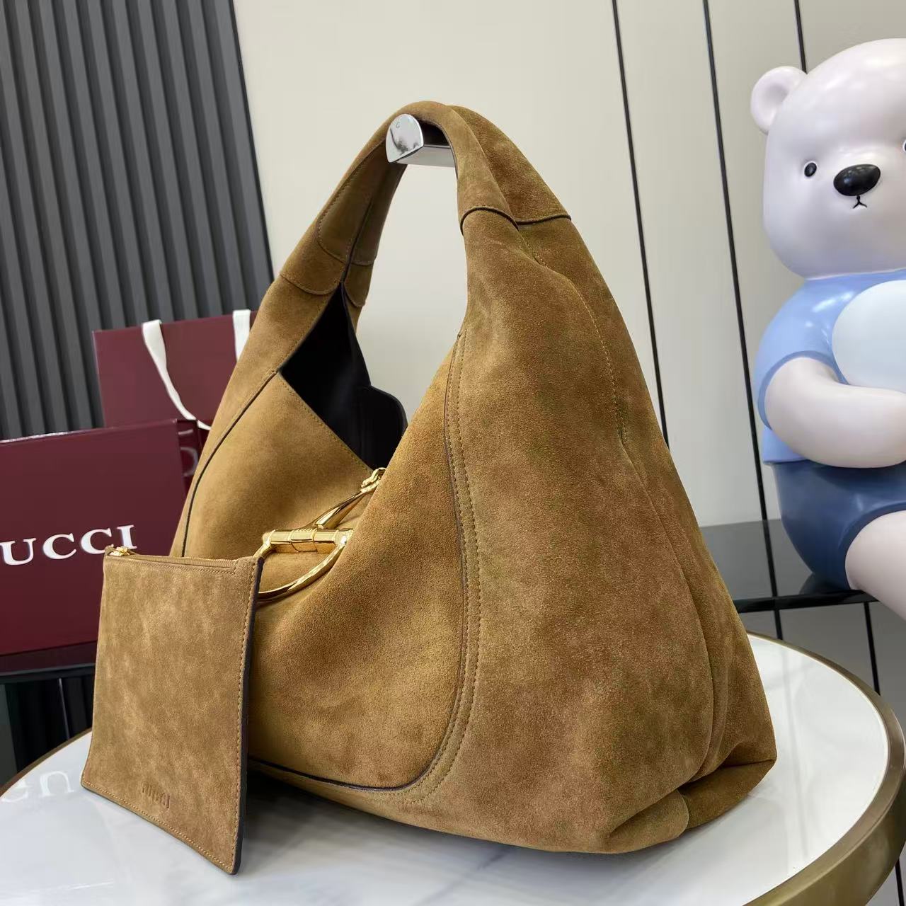 Gucci Softbit Maxi Shoulder Bag - FashionPlug
