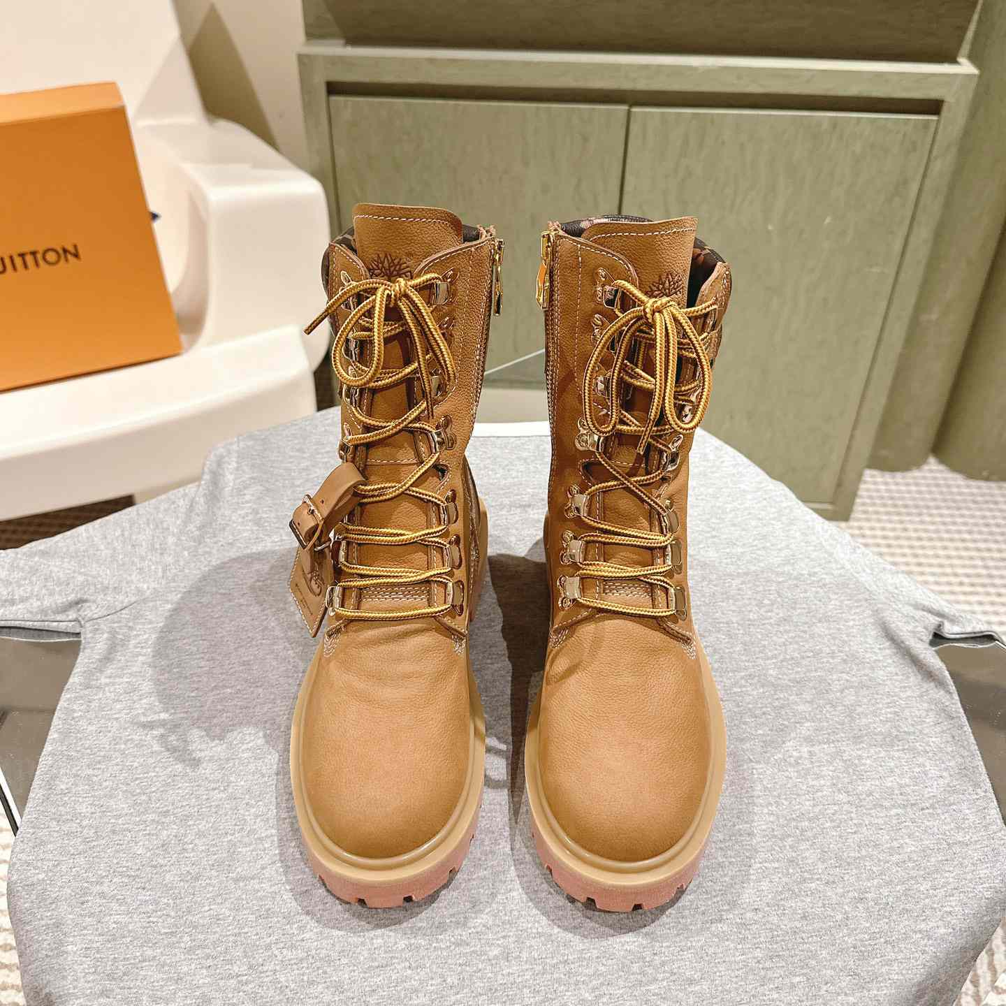 Louis Vuitton LV x Timberland Ranger Boots - FashionPlug