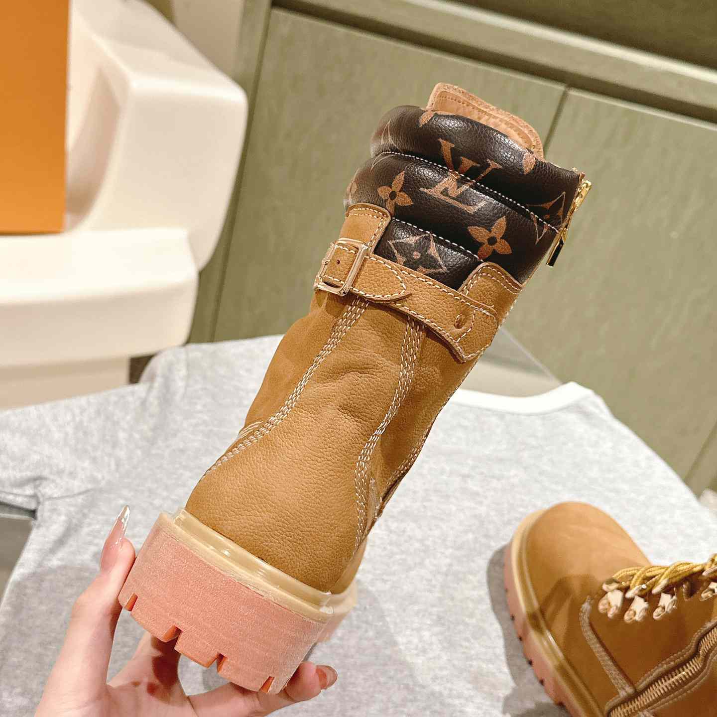 Louis Vuitton LV x Timberland Ranger Boots - FashionPlug