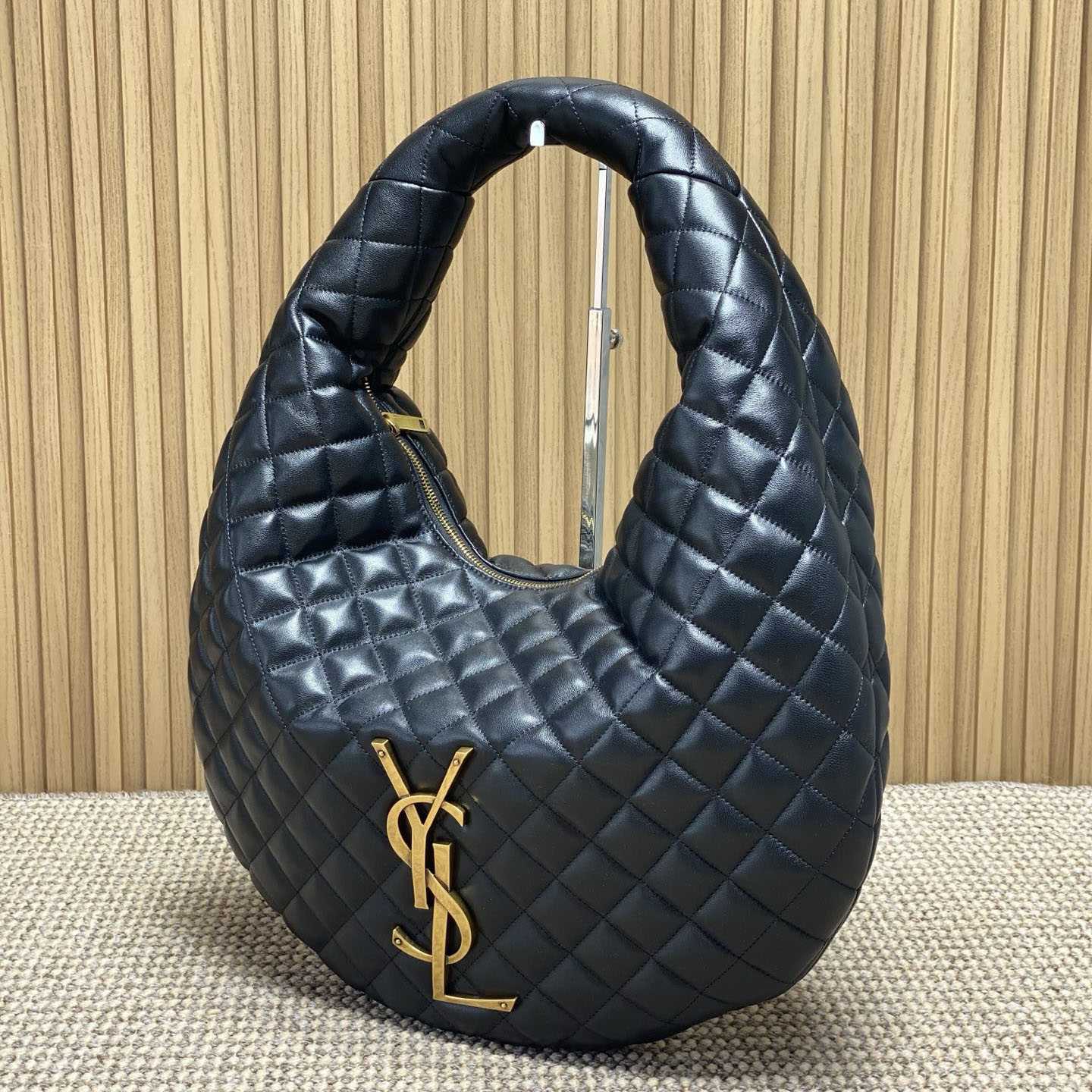 Saint Laurent Icare Hobo In Quilted Nappa - FashionPlug