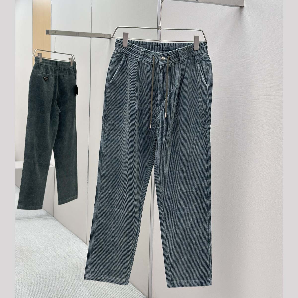 Prada Stretch Cotton Shirt And Pants - FashionPlug