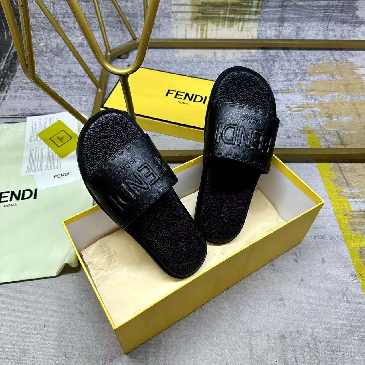 Fendi Slides - FashionPlug