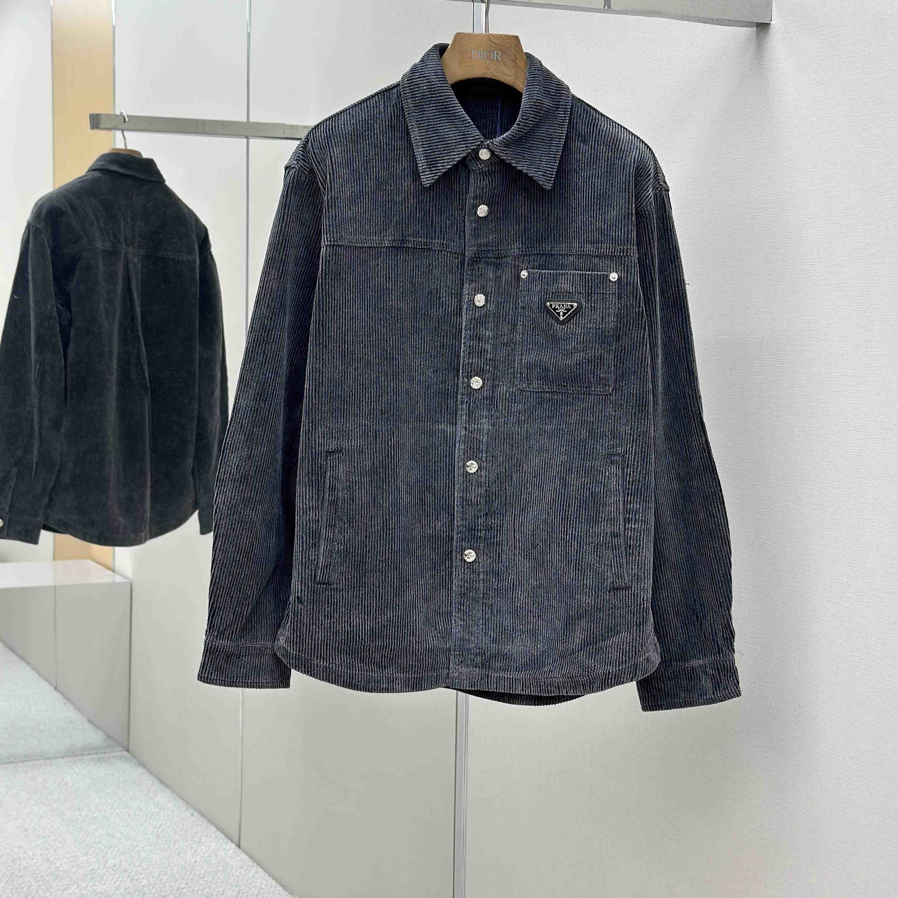 Prada Stretch Cotton Shirt And Pants - FashionPlug