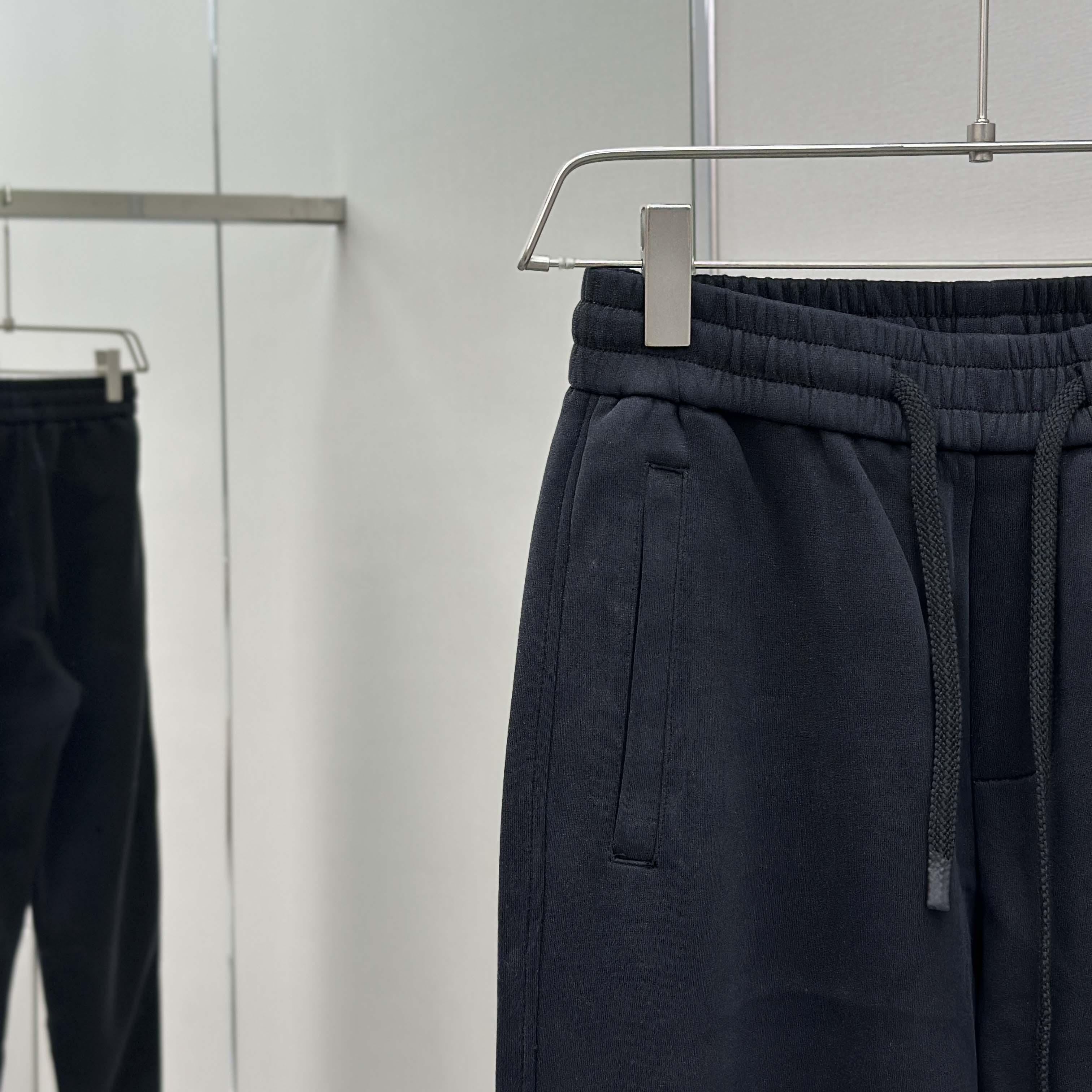 Balenciaga Black Cotton Pants - FashionPlug
