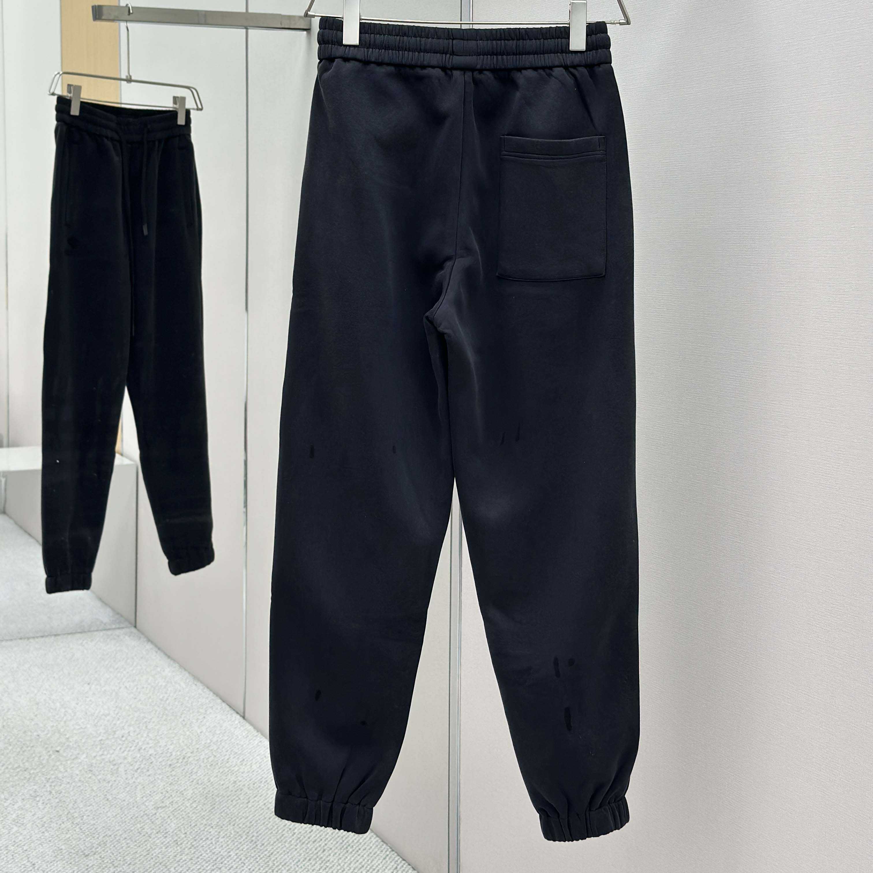 Balenciaga Black Cotton Pants - FashionPlug