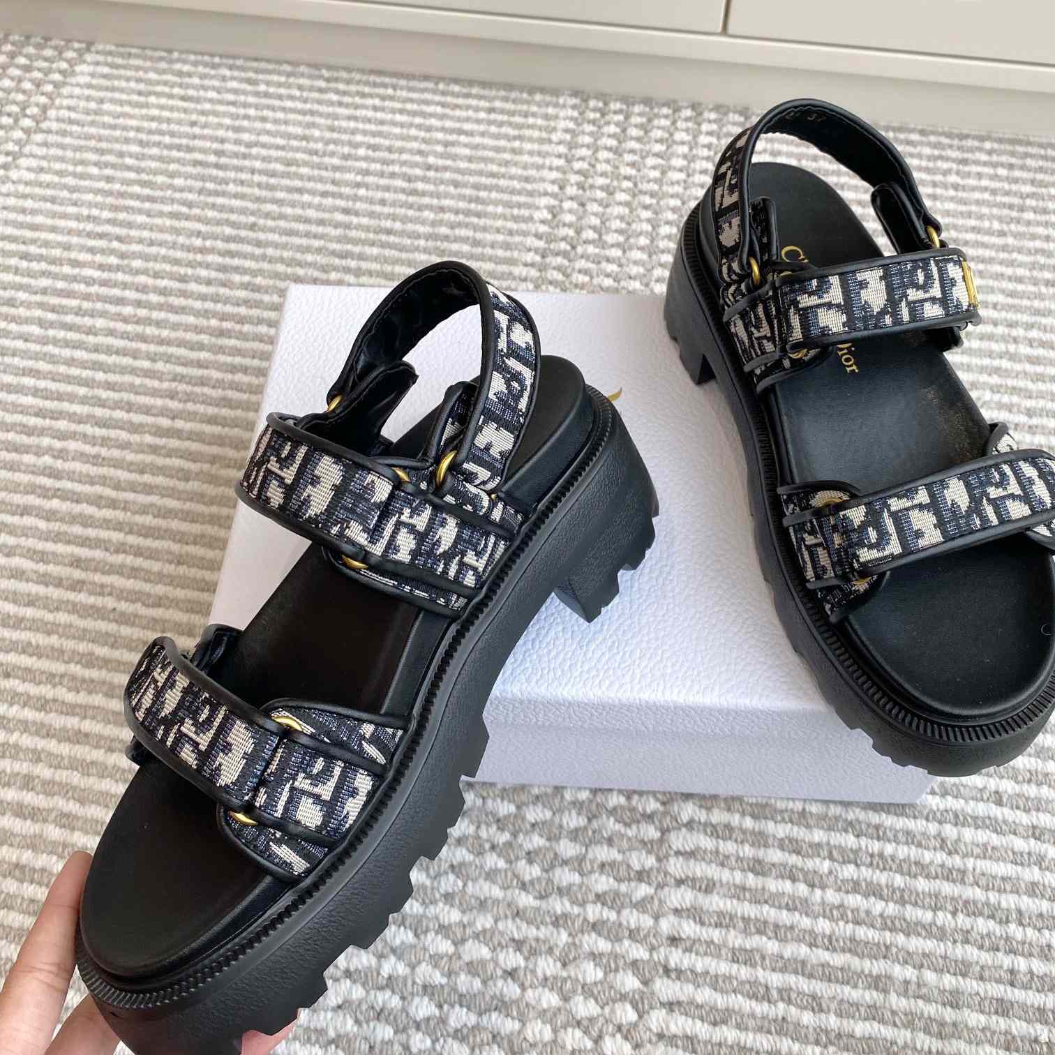 Dior Dioract Platform Sandal   - FashionPlug