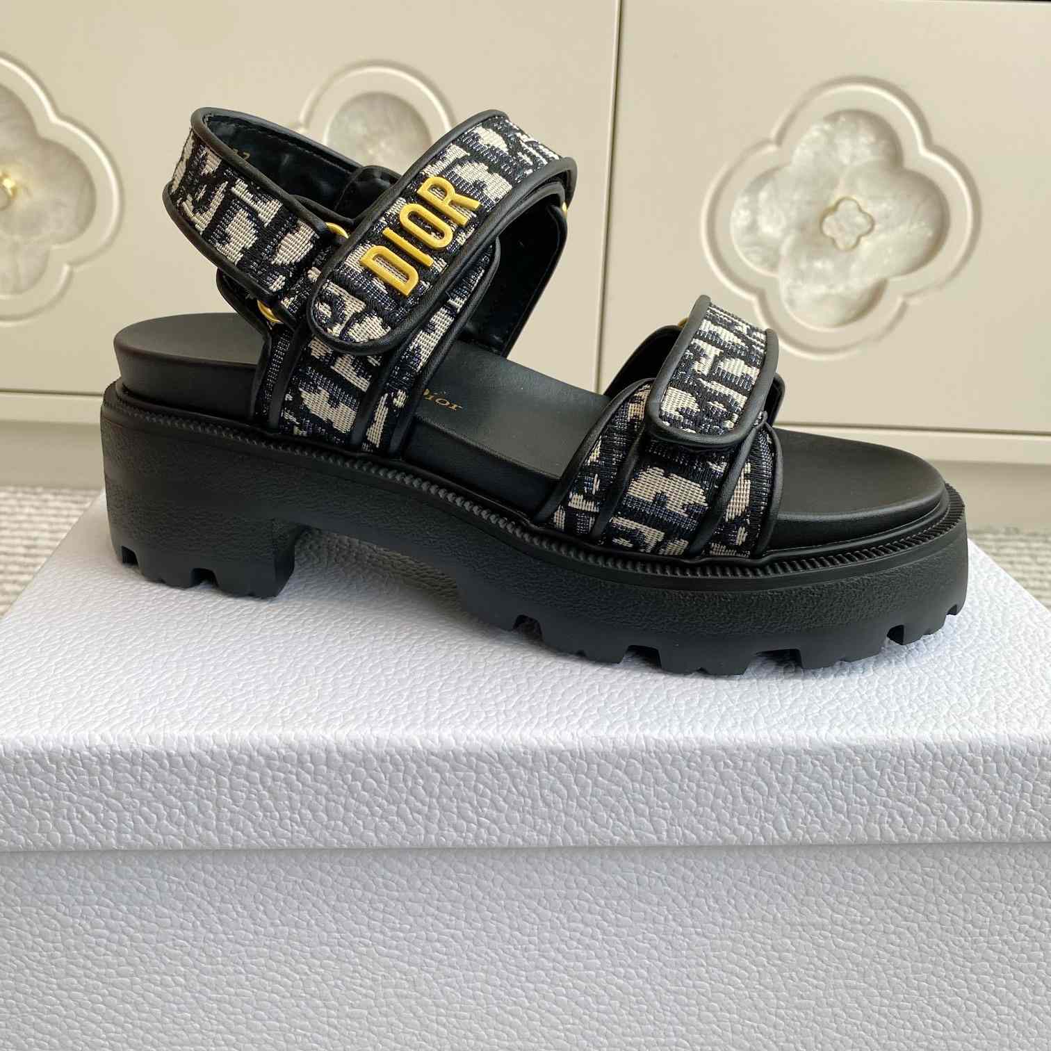 Dior Dioract Platform Sandal   - FashionPlug