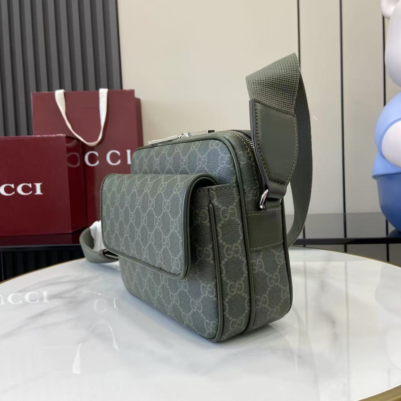 Gucci GG Monogram Small Crossbody Bag - FashionPlug
