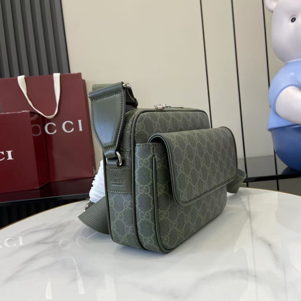 Gucci GG Monogram Small Crossbody Bag - FashionPlug