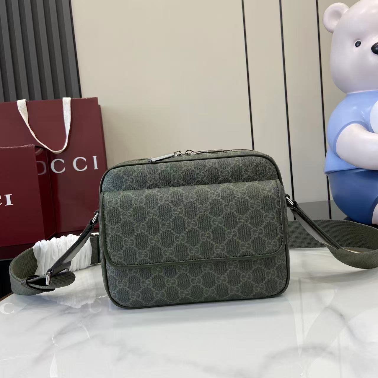 Gucci GG Monogram Small Crossbody Bag - FashionPlug