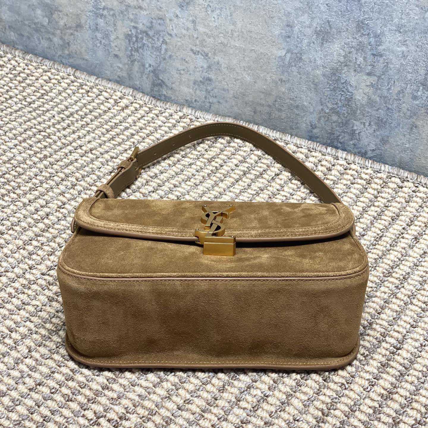 Saint Laurent Solferino Medium In Suede - FashionPlug