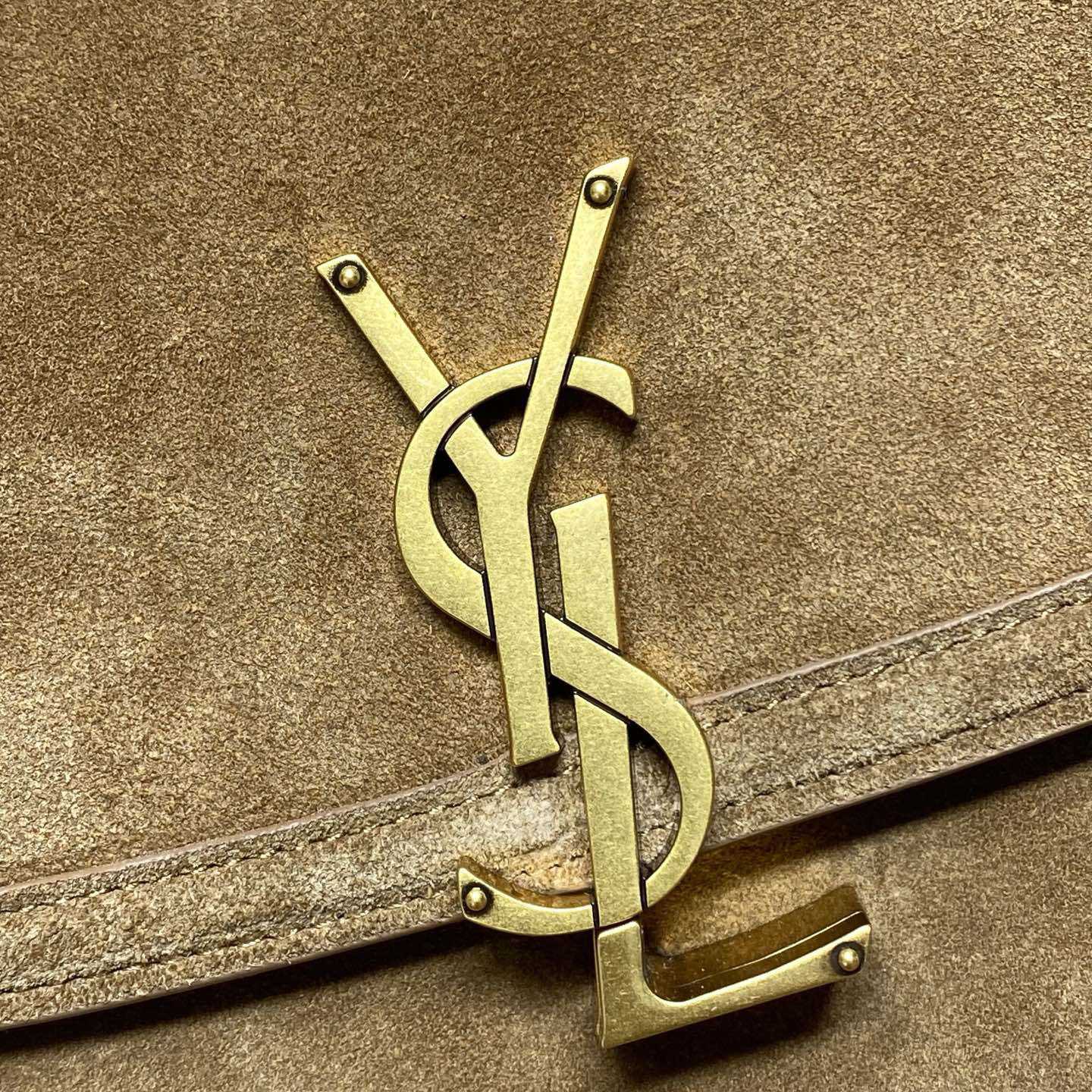 Saint Laurent Solferino Medium In Suede - FashionPlug
