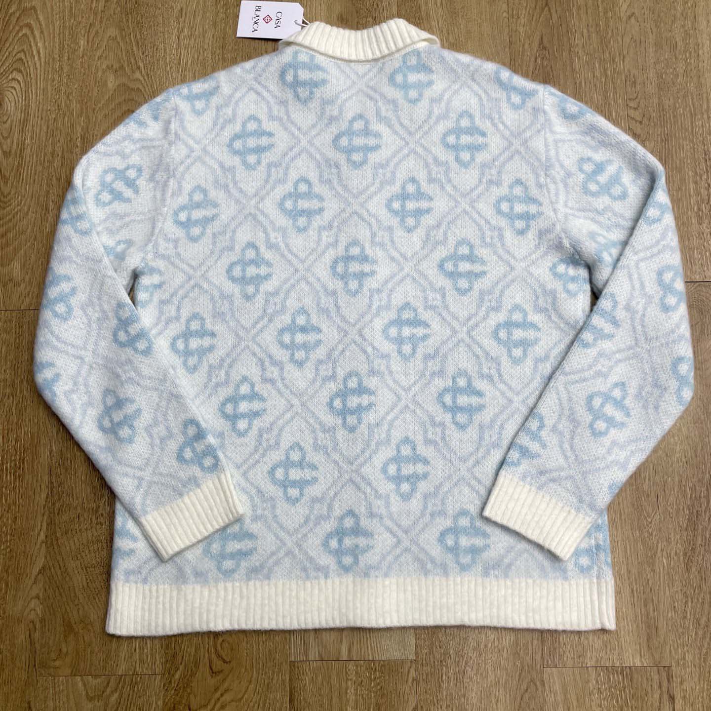 Casablanca Pattern Zip-up Cardigan   D0105 - FashionPlug