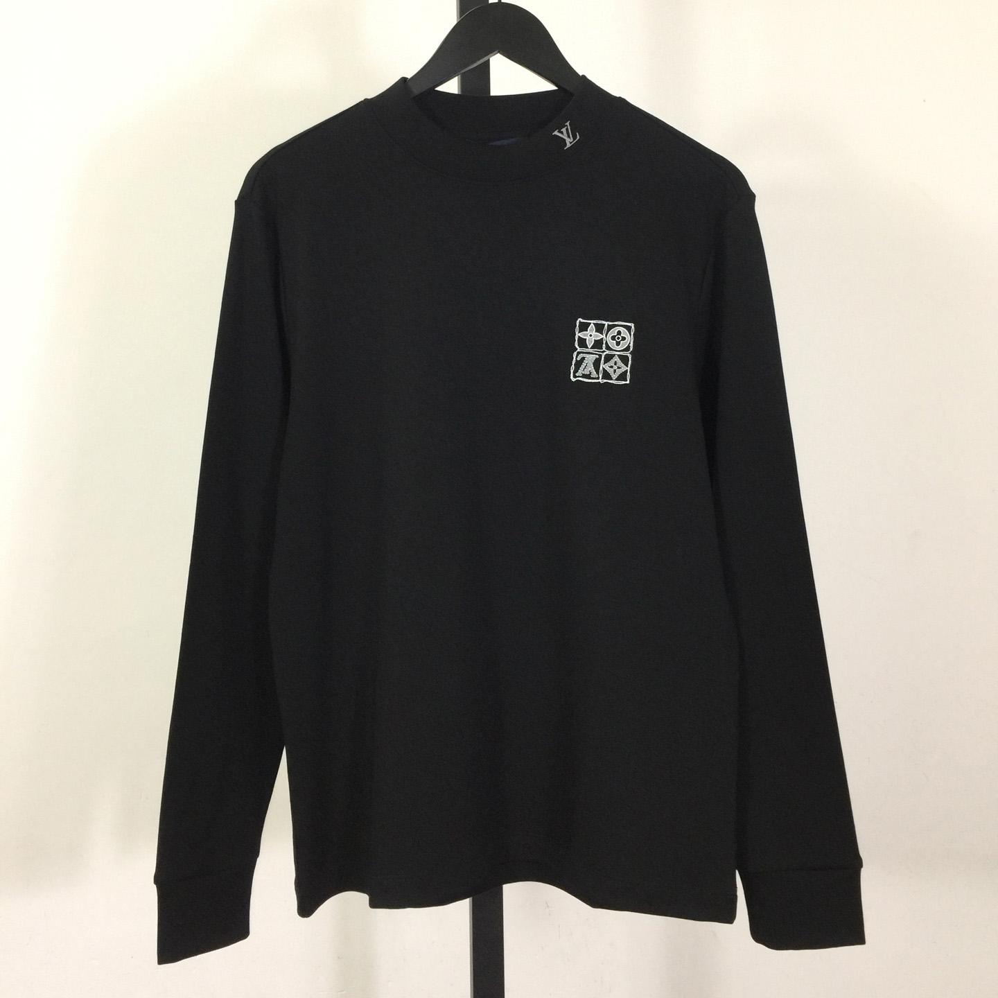 Louis Vuitton Embossed LV Long-Sleeved T-Shirt - FashionPlug