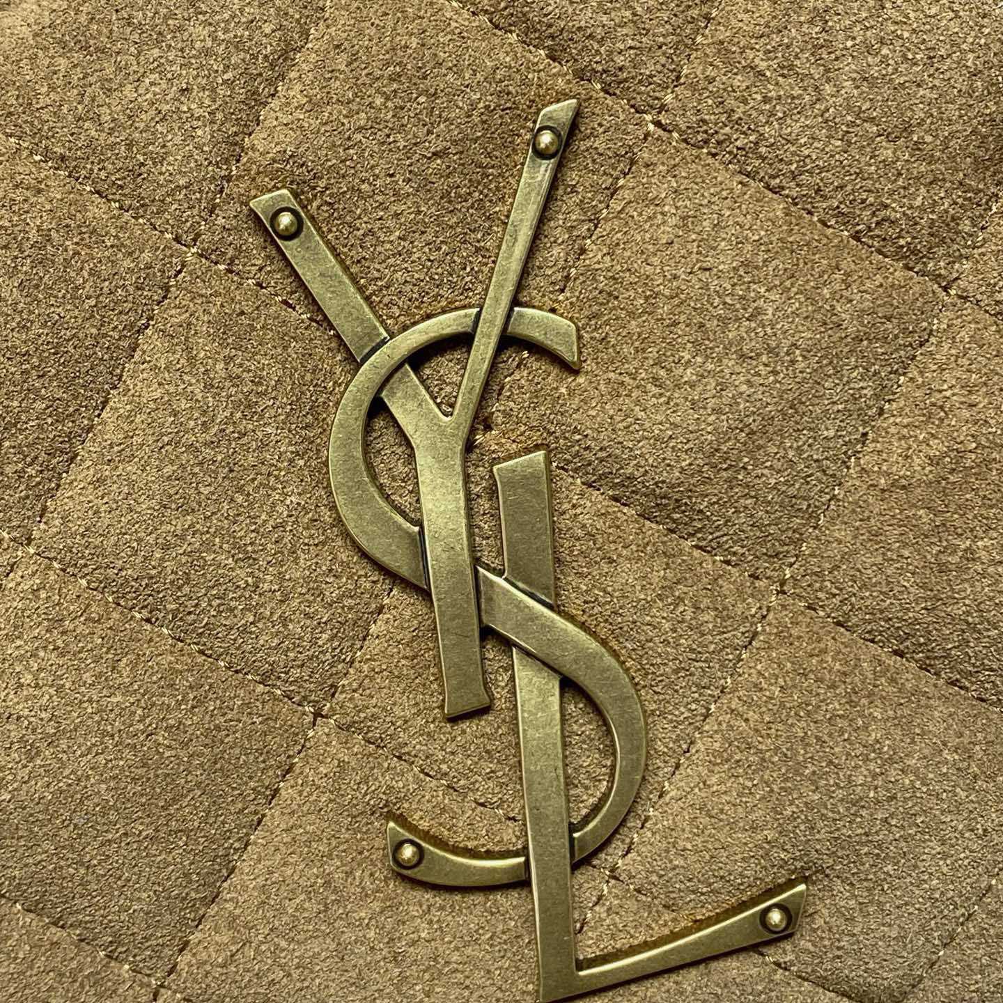 Saint Laurent Icarino In Quilted Suede - FashionPlug
