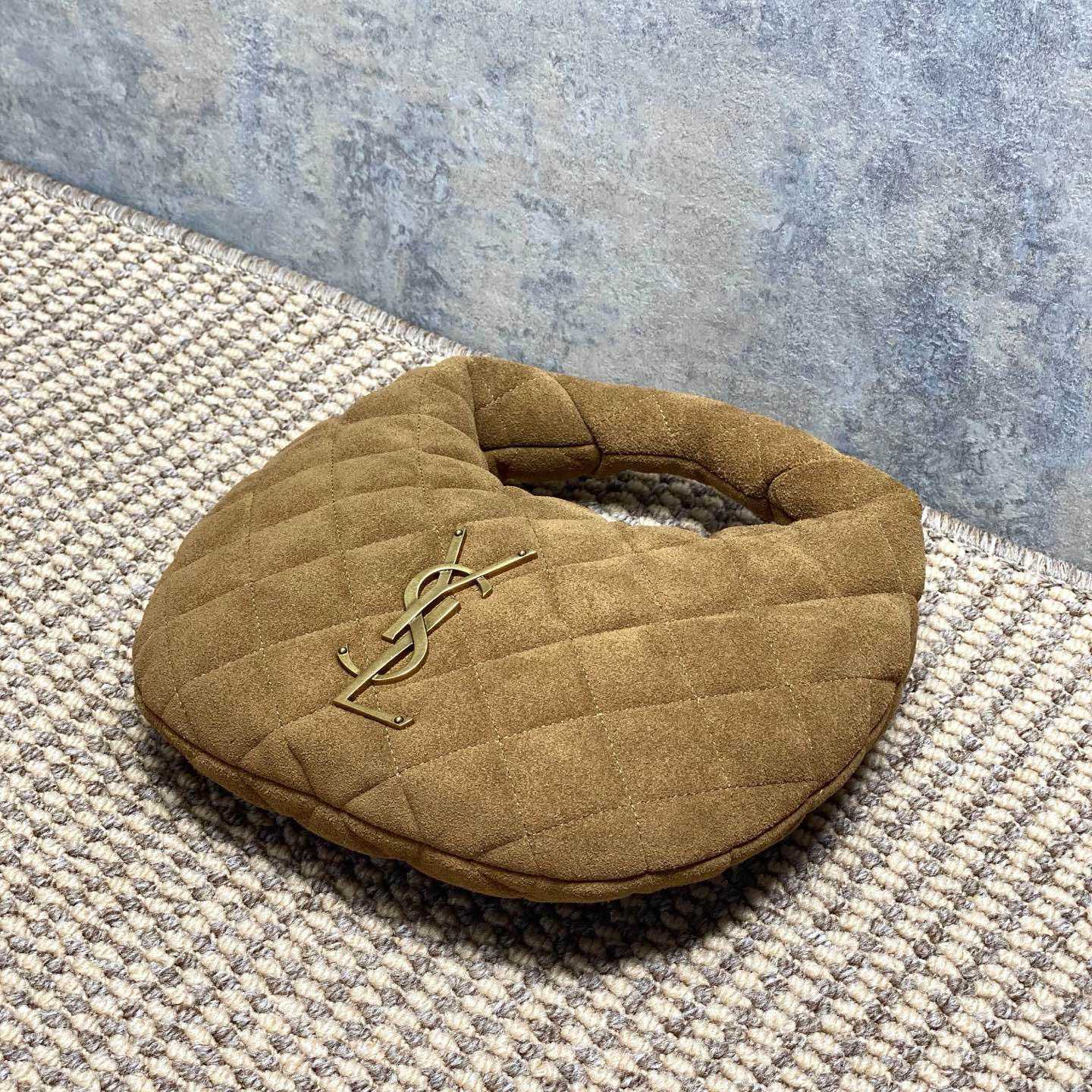Saint Laurent Icarino In Quilted Suede - FashionPlug