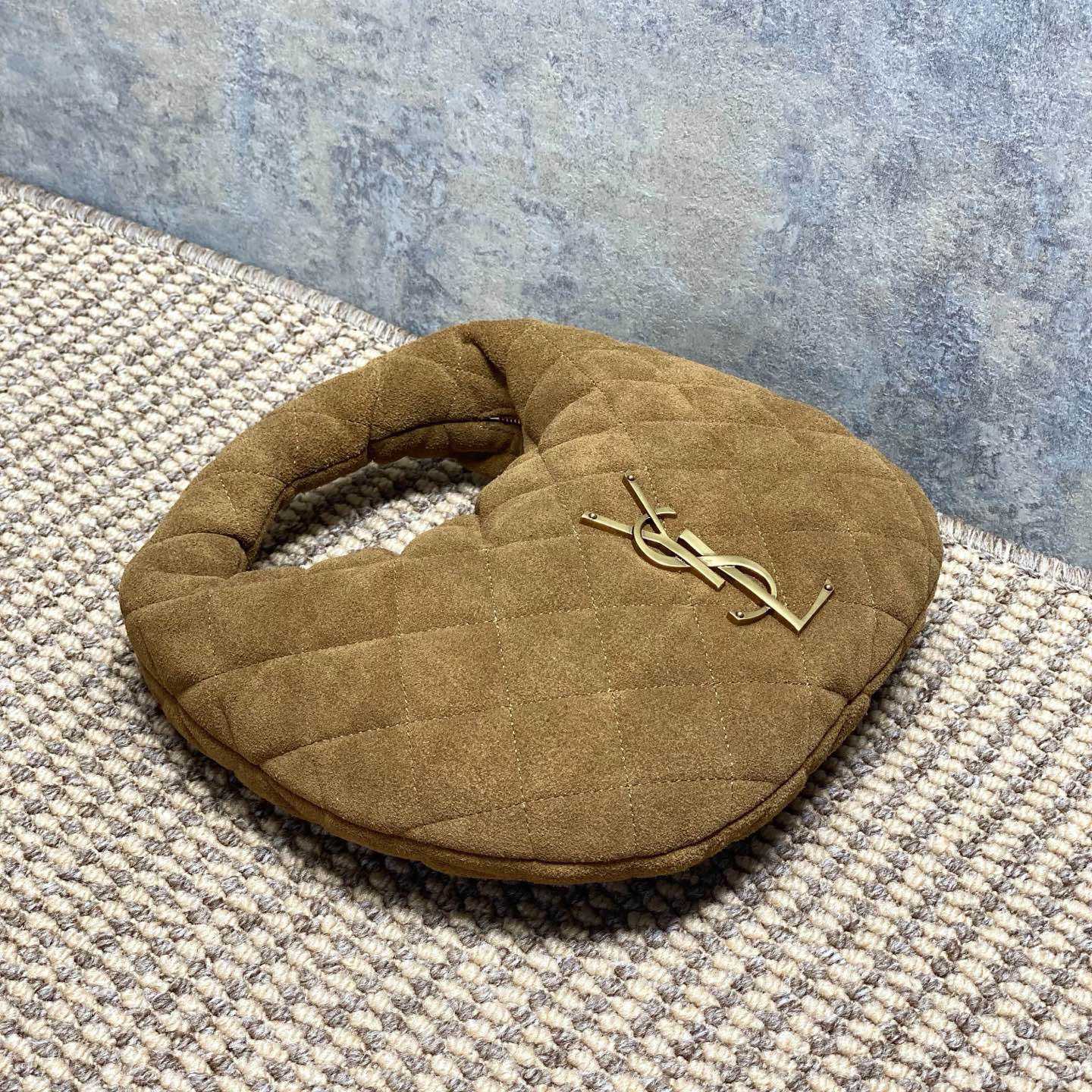 Saint Laurent Icarino In Quilted Suede - FashionPlug