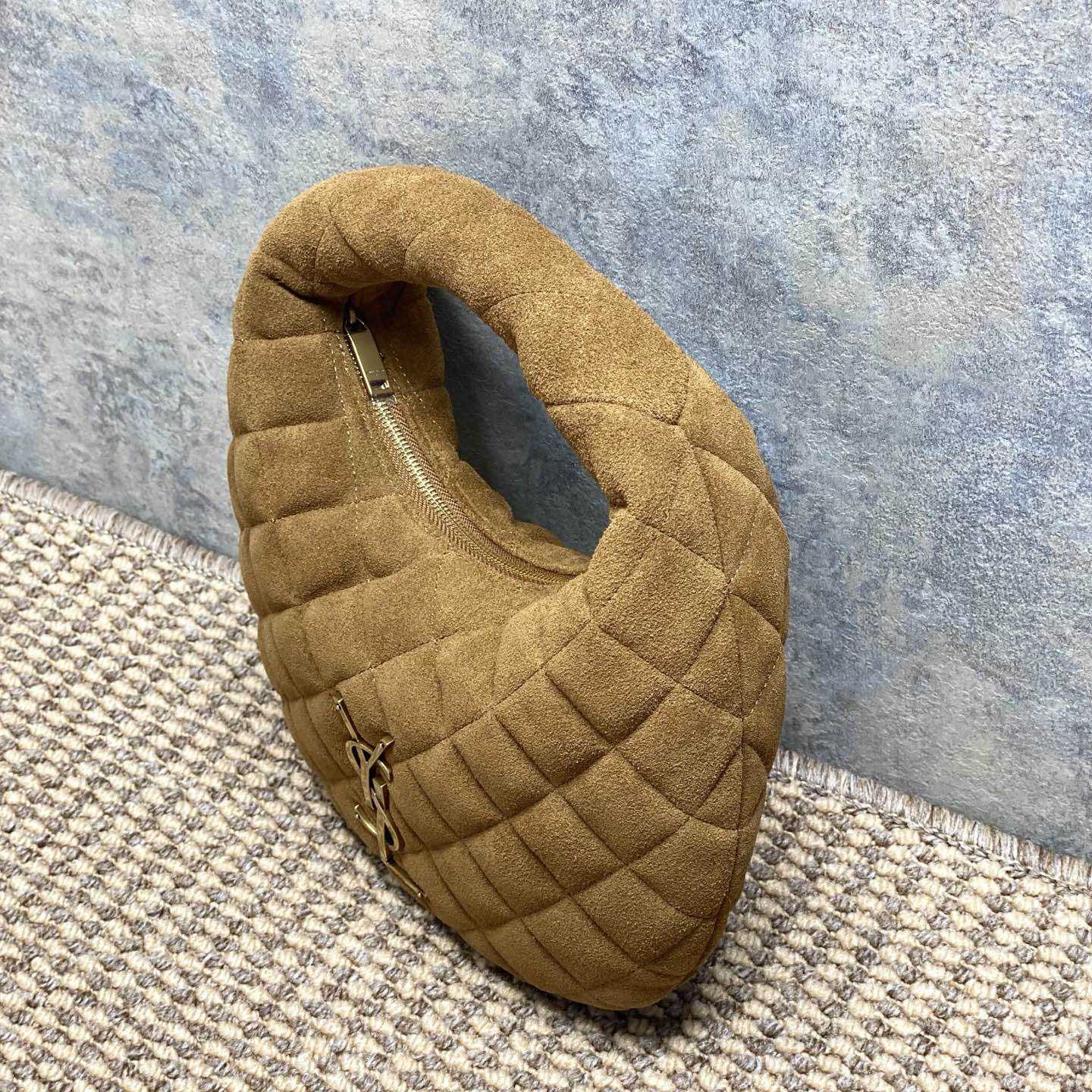 Saint Laurent Icarino In Quilted Suede - FashionPlug