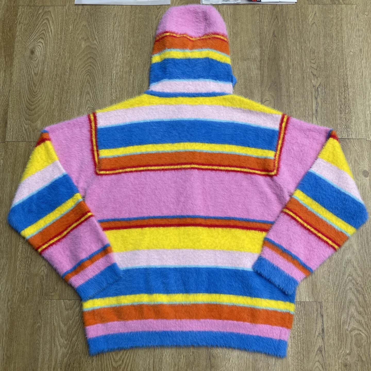 Casablanca Fluffy Oversized Hooded Sweatshirt   Z6021 - FashionPlug