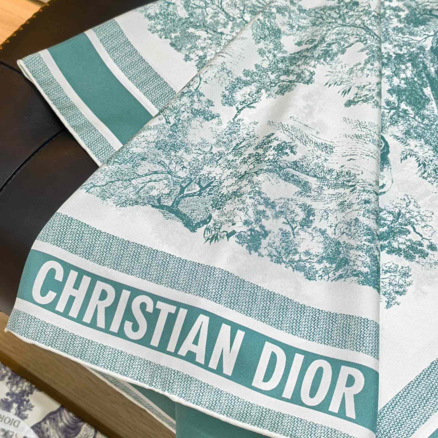 Dior Toile de Jouy Sauvage 90 Square Scarf  - FashionPlug