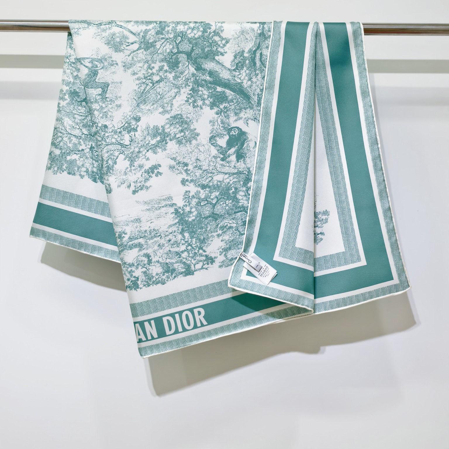 Dior Toile de Jouy Sauvage 90 Square Scarf  - FashionPlug