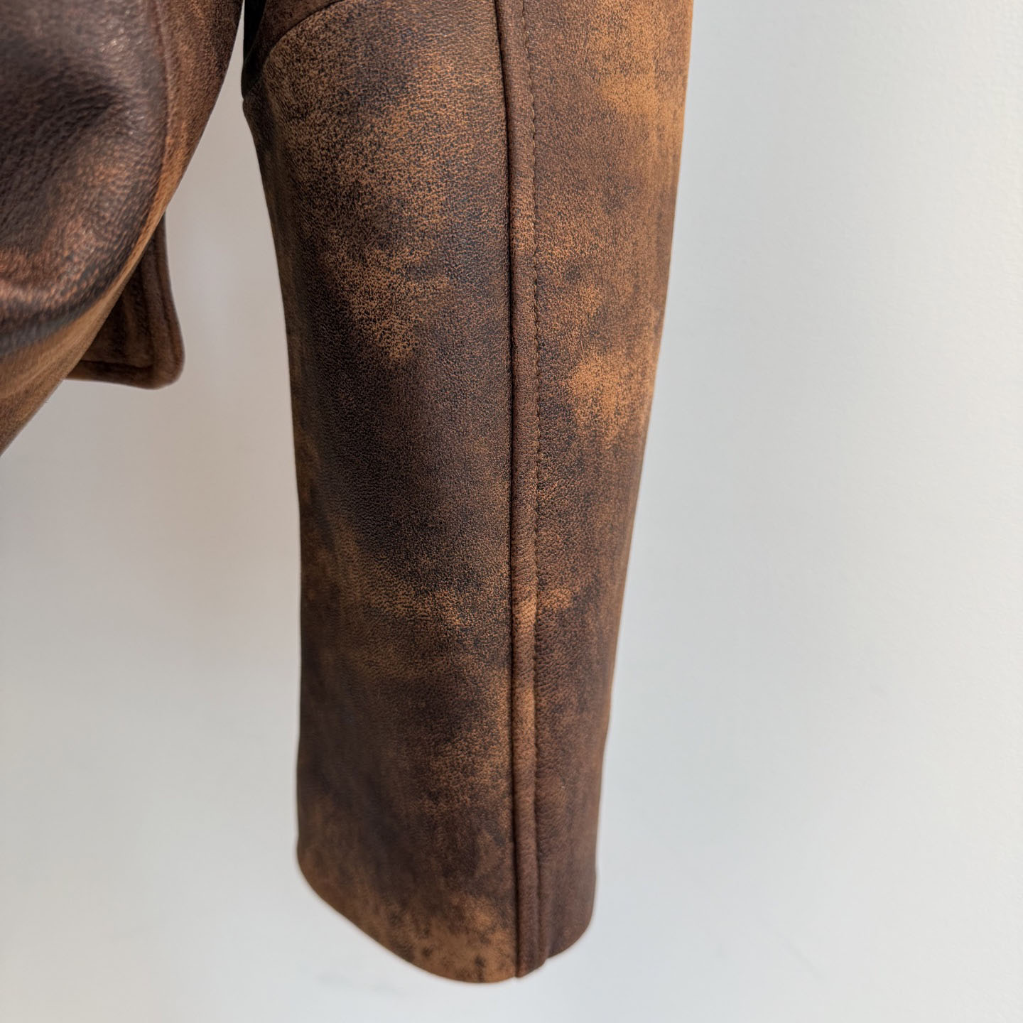 Miu Miu Waxed Suede Leather Jacket - FashionPlug