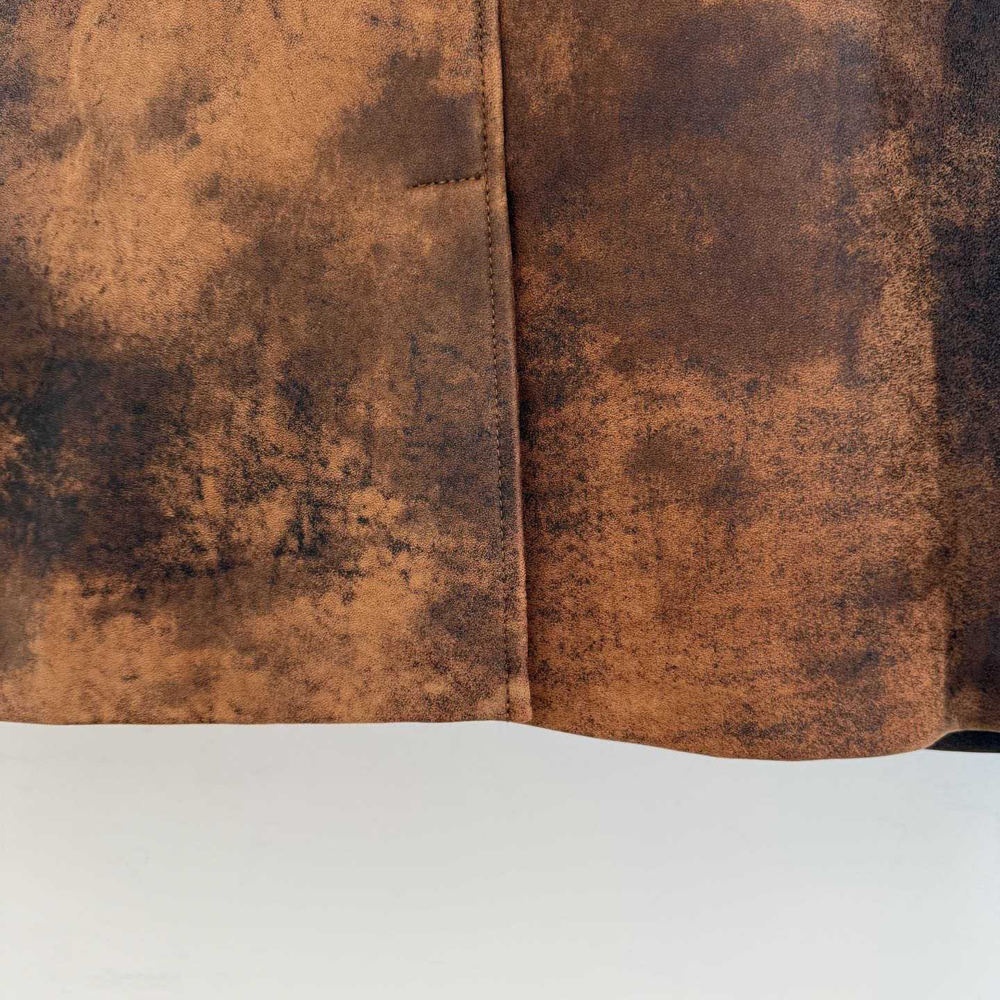 Miu Miu Waxed Suede Leather Jacket - FashionPlug