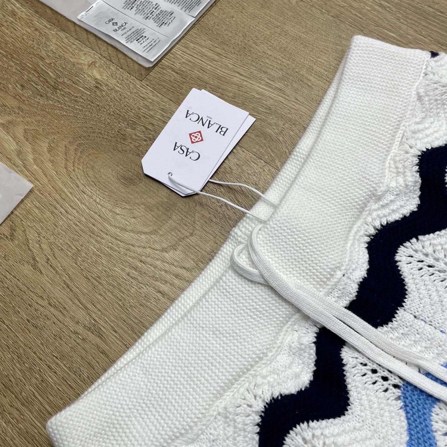 Casablanca Gradient Wave Crochet Shorts   D0108 - FashionPlug