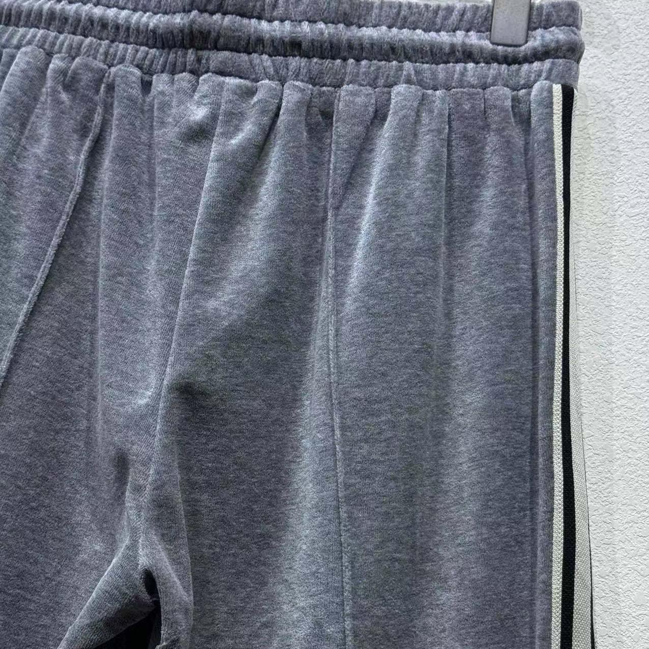 Celine Velvet Triomphe Track Pants - FashionPlug