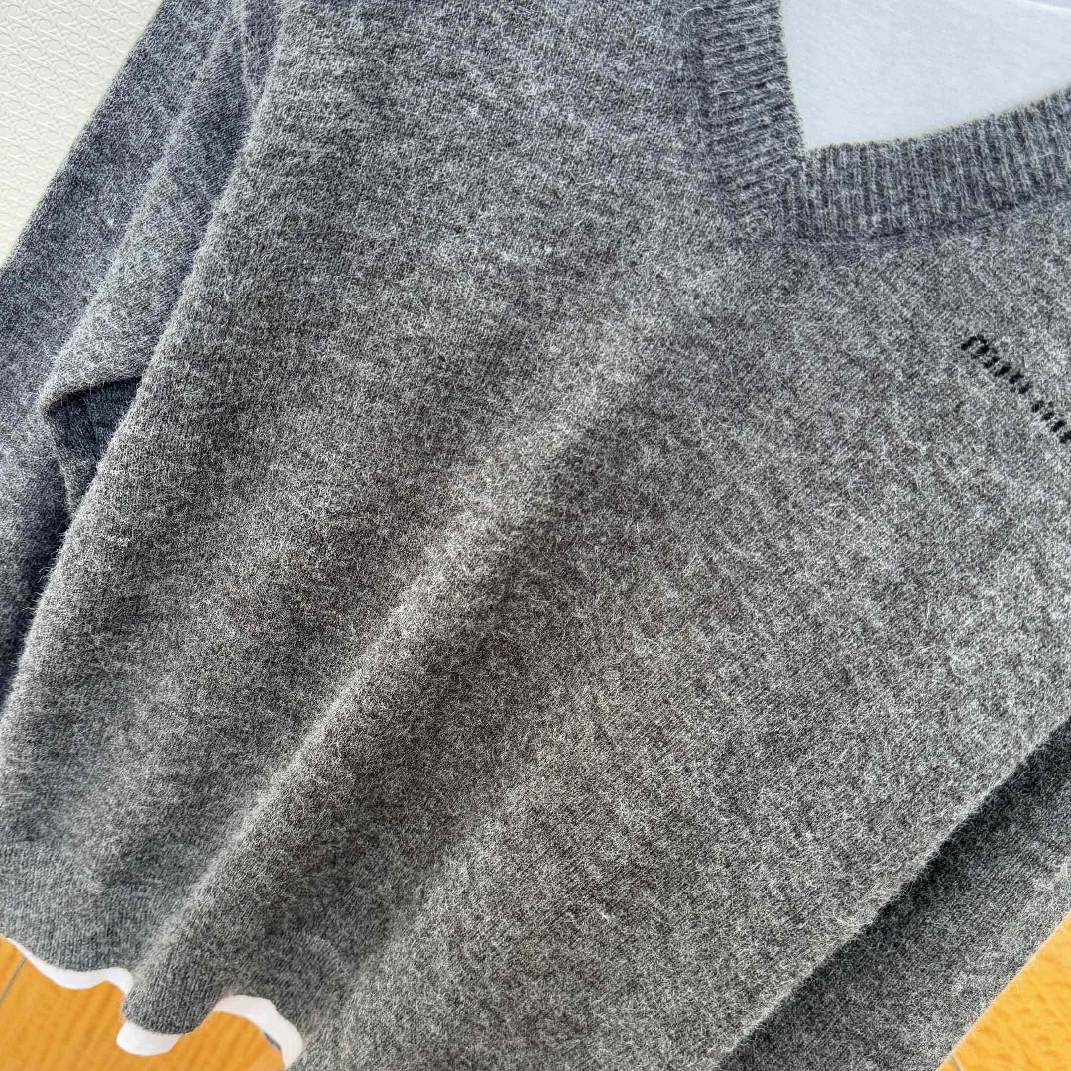 Miu Miu Cashmere V-neck Sweater - FashionPlug
