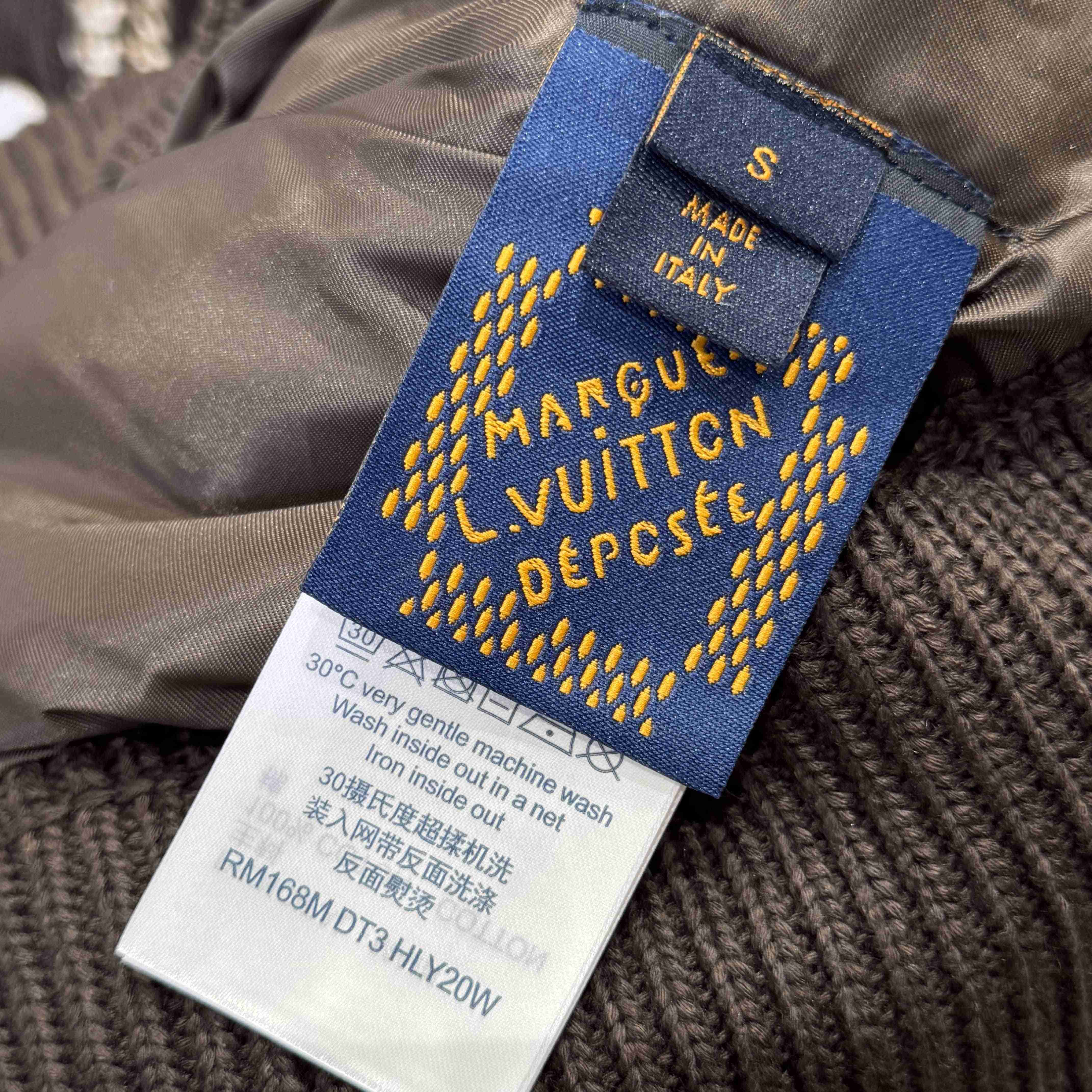 Louis Vuitton Knitted Cotton Jacquard Bomber   1AHC28 - FashionPlug