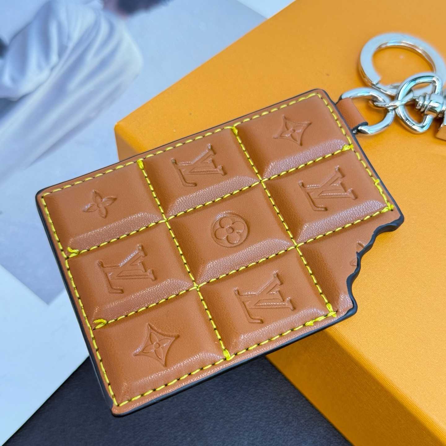 Louis Vuitton LV Chocolate Bar Figurine Key Holder And Bag Charm   M01478 - FashionPlug