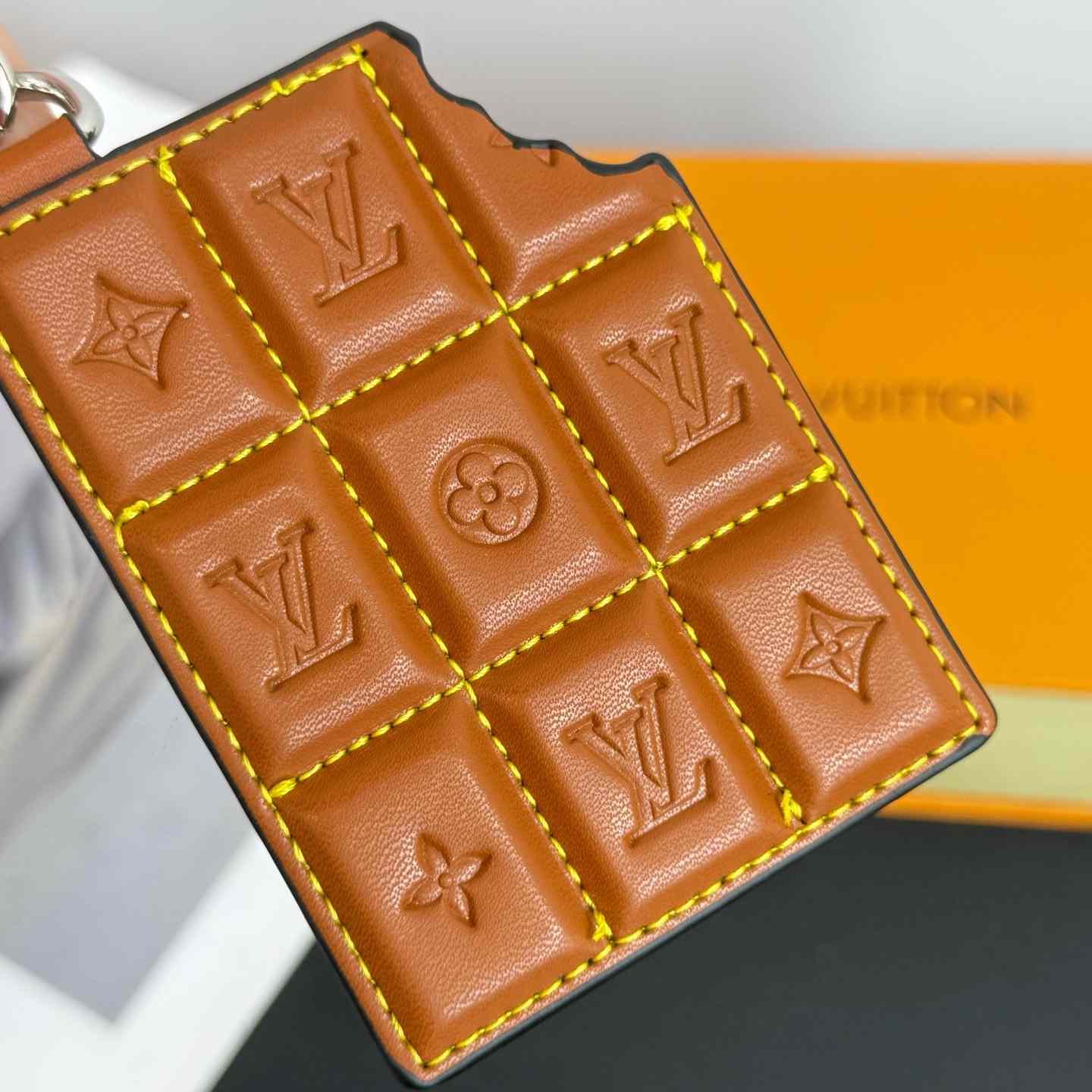 Louis Vuitton LV Chocolate Bar Figurine Key Holder And Bag Charm   M01478 - FashionPlug