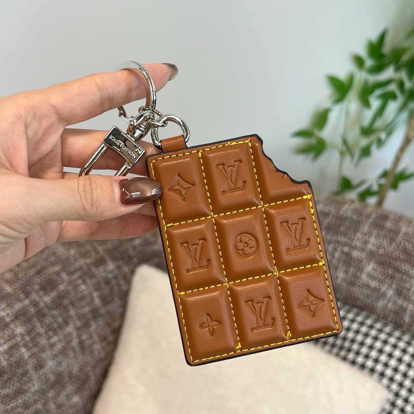 Louis Vuitton LV Chocolate Bar Figurine Key Holder And Bag Charm   M01478 - FashionPlug