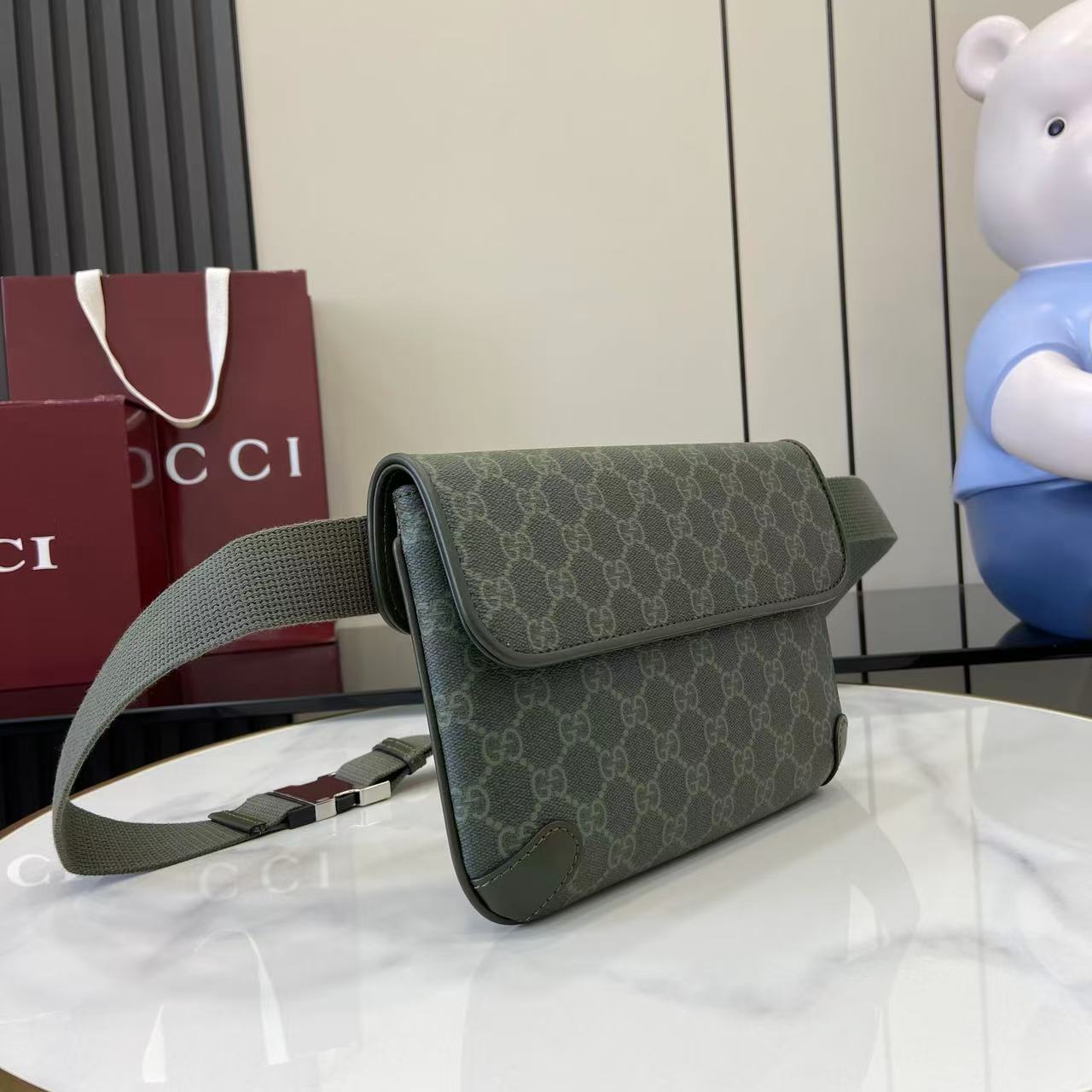 Gucci GG Monogram Small Belt Bag - FashionPlug