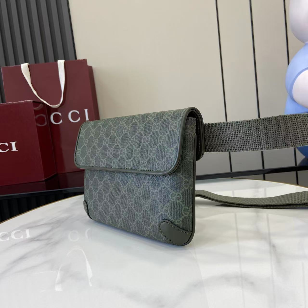 Gucci GG Monogram Small Belt Bag - FashionPlug