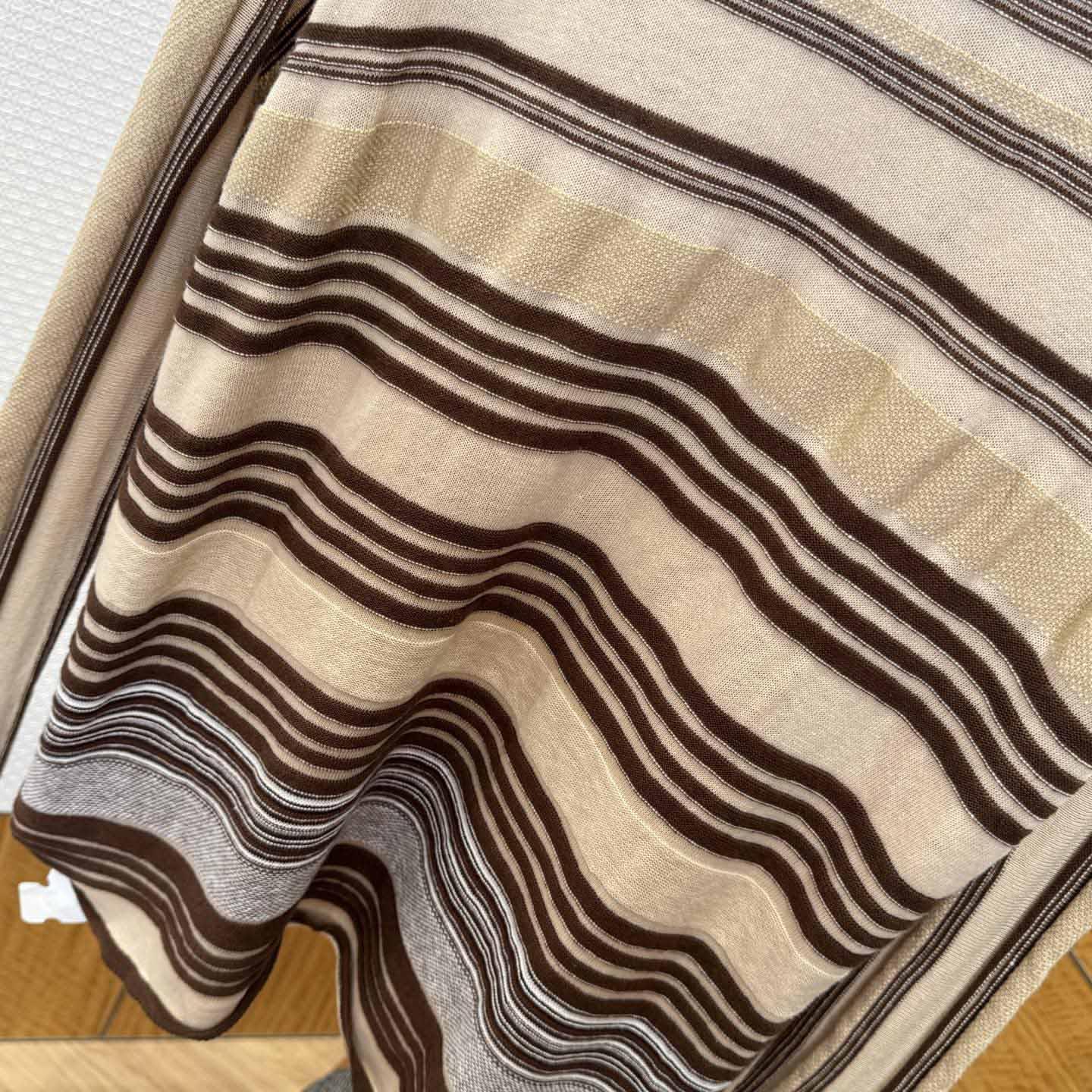 Bottega Veneta Men's Striped Linen-Blend Polo Shirt - FashionPlug