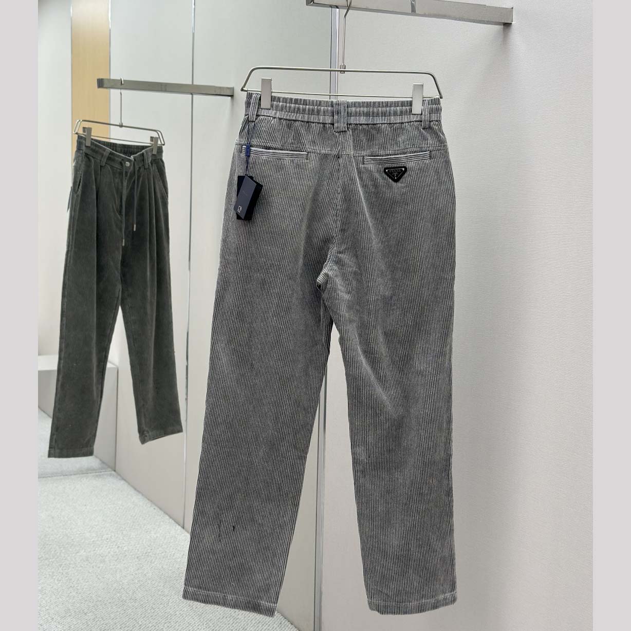 Prada Stretch Cotton Shirt And Pants - FashionPlug