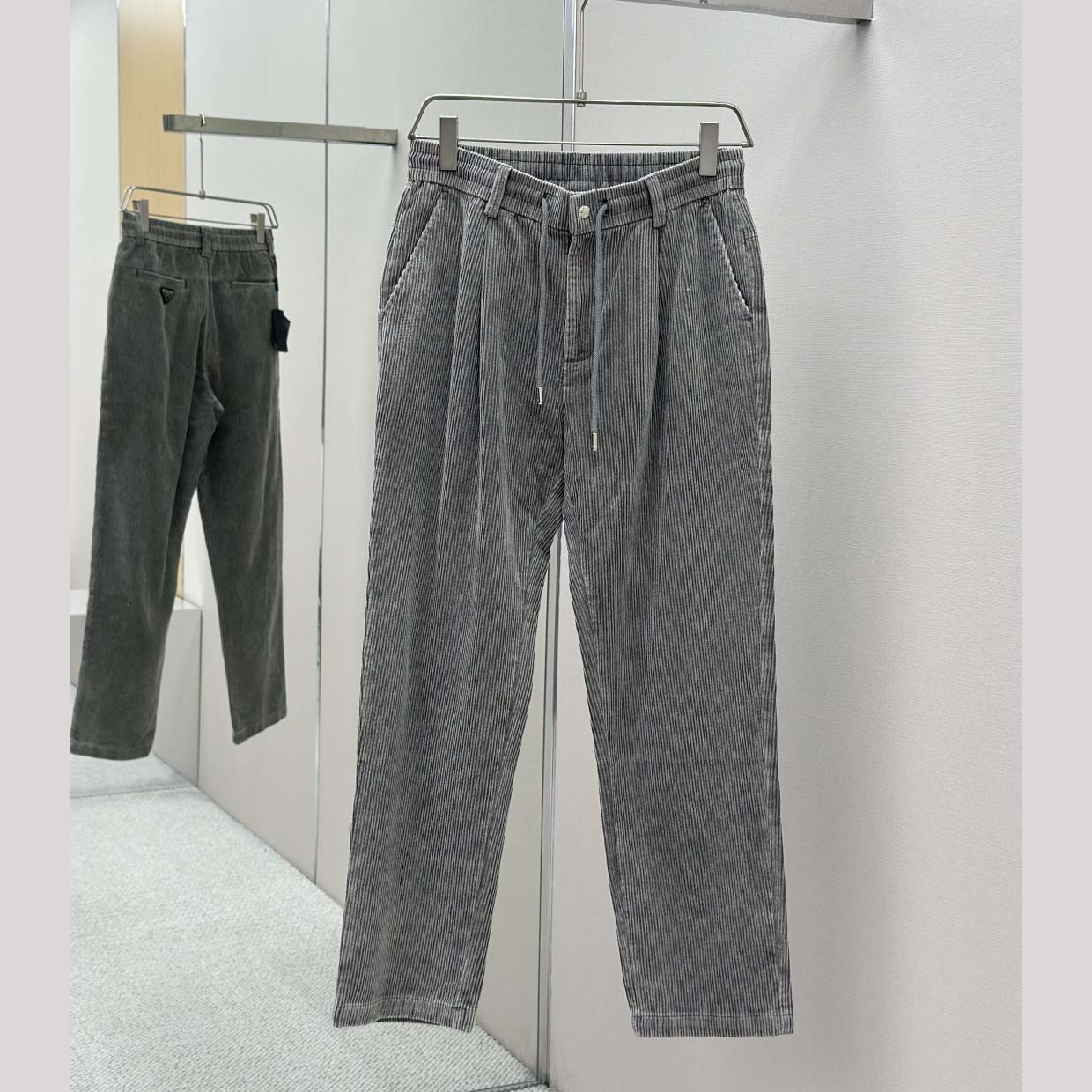 Prada Stretch Cotton Shirt And Pants - FashionPlug