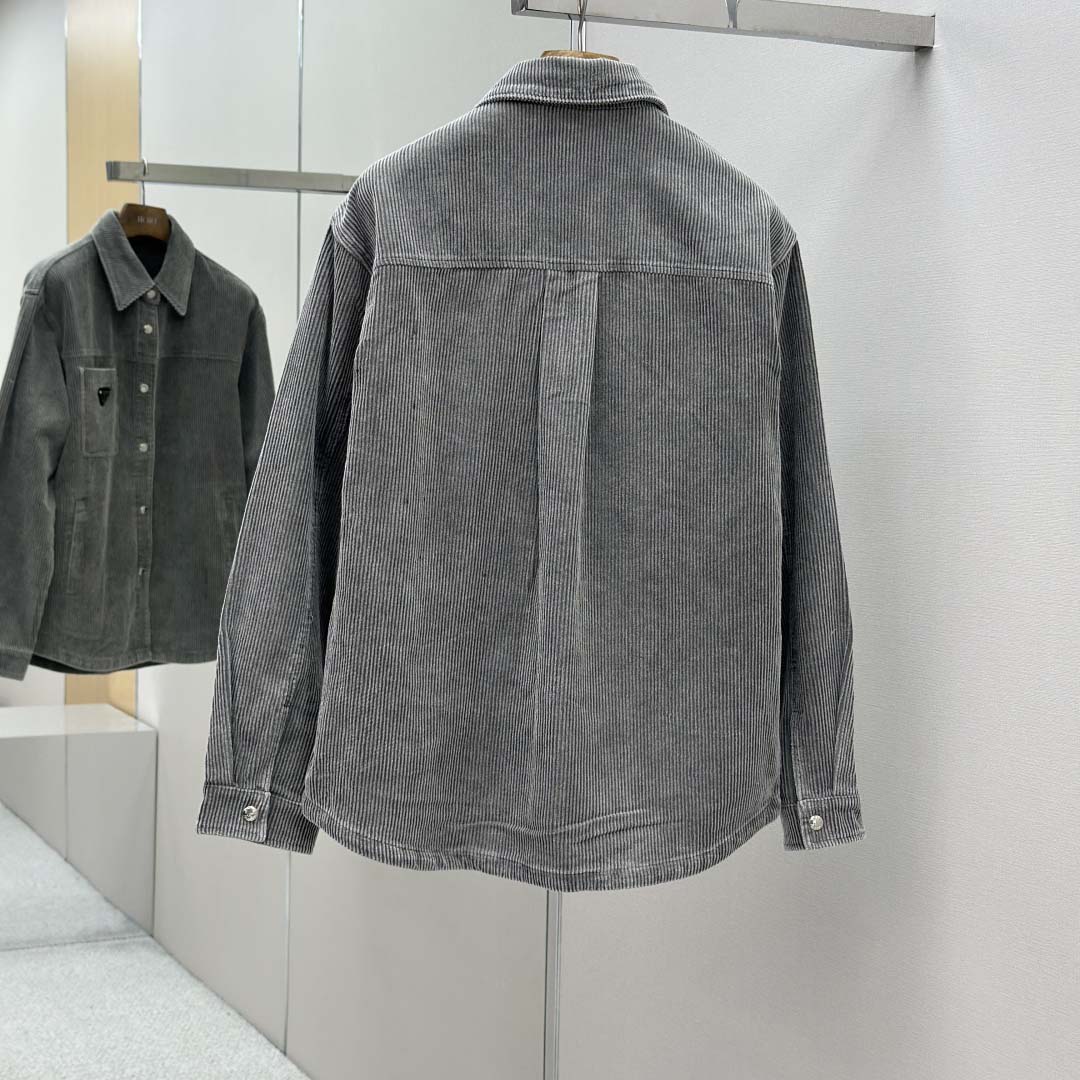 Prada Stretch Cotton Shirt And Pants - FashionPlug
