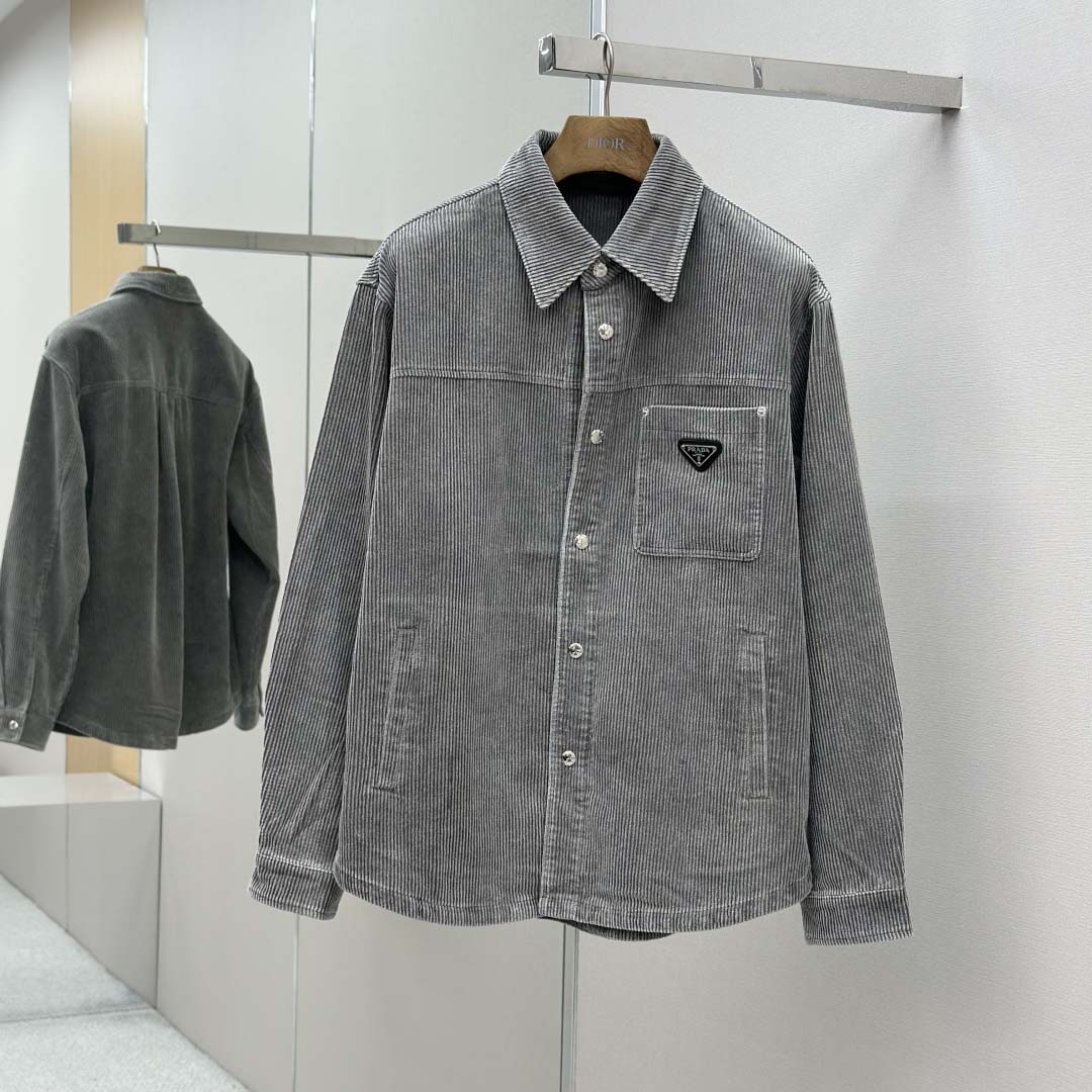 Prada Stretch Cotton Shirt And Pants - FashionPlug