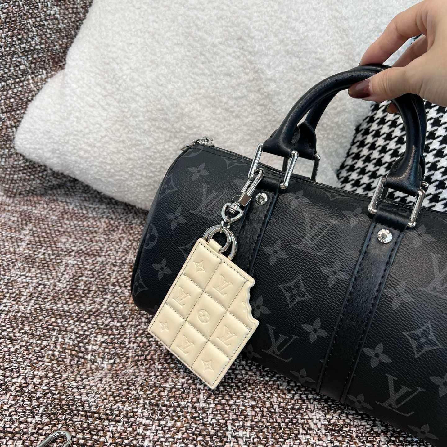Louis Vuitton LV Chocolate Bar Key Holder and Bag Charm   M02875 - FashionPlug