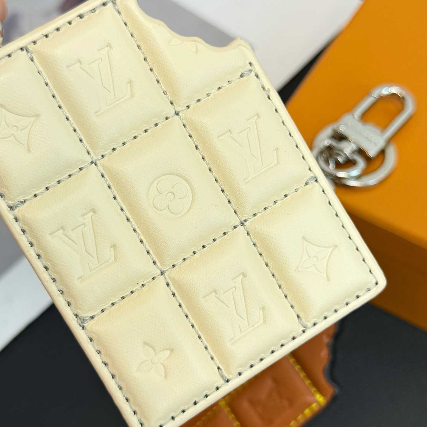 Louis Vuitton LV Chocolate Bar Key Holder and Bag Charm   M02875 - FashionPlug