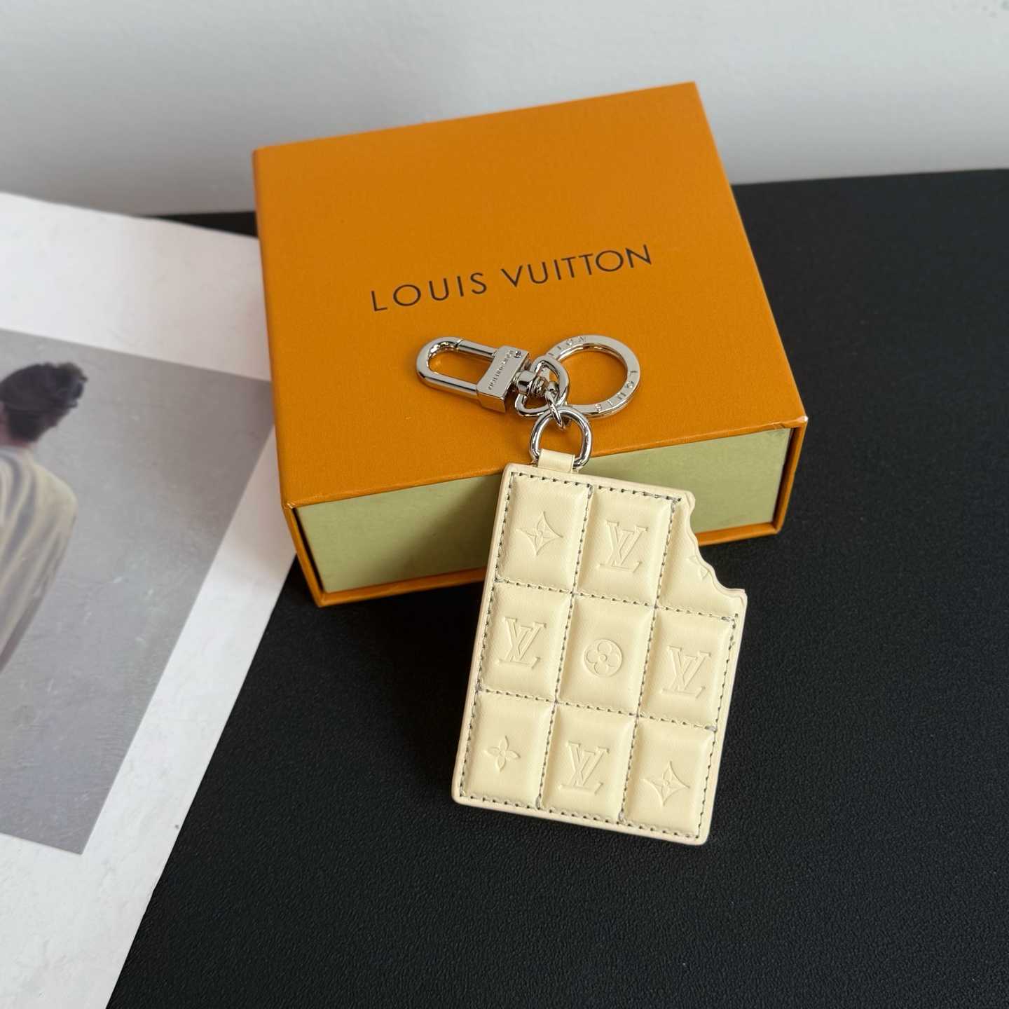 Louis Vuitton LV Chocolate Bar Key Holder and Bag Charm   M02875 - FashionPlug